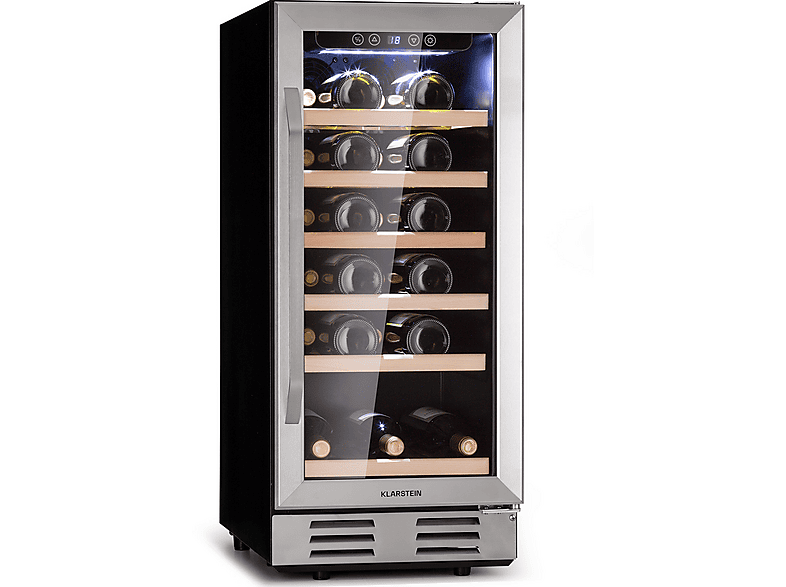 KLARSTEIN Vinovilla Weinkühlschrank (EEK G, Edelstahl)