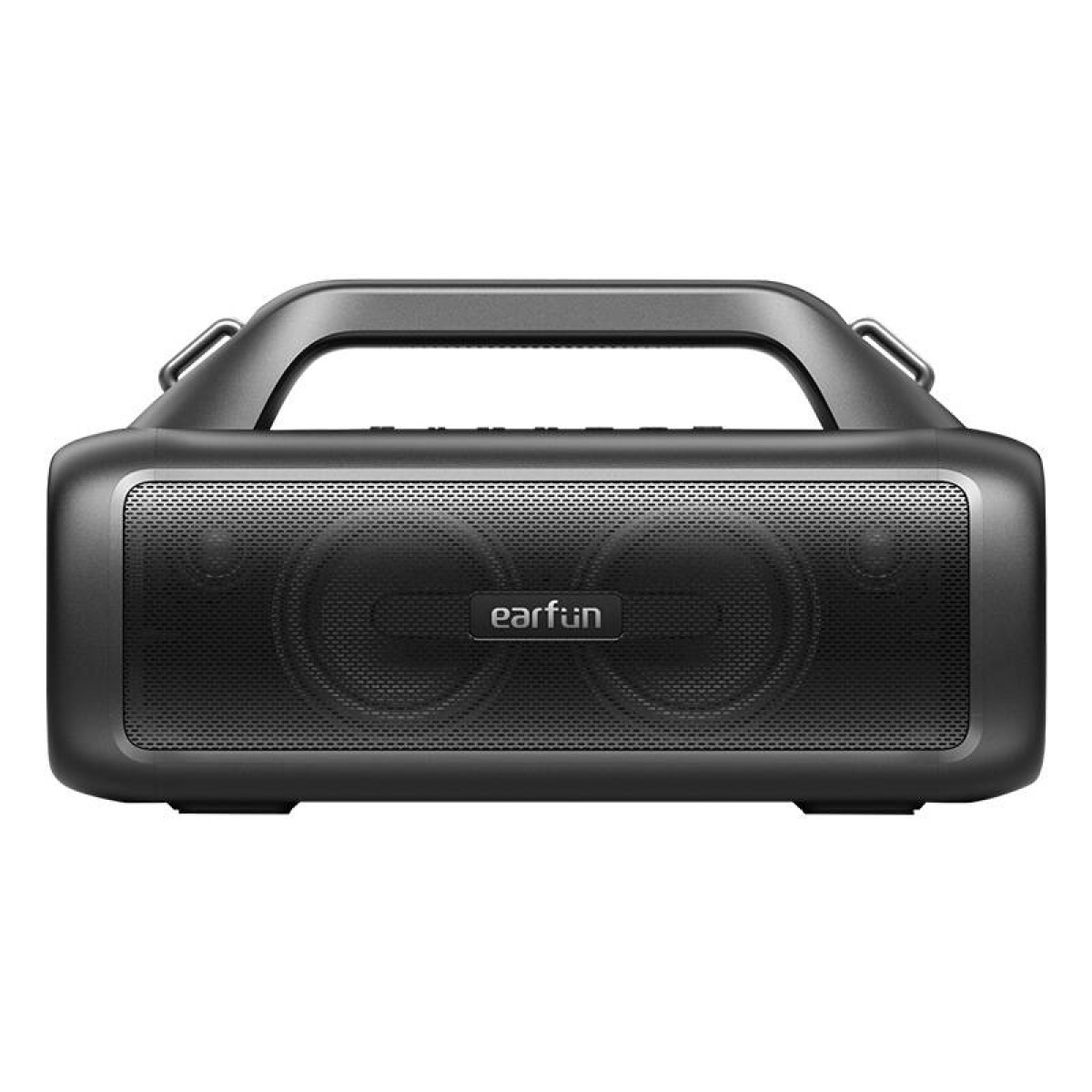 Altoparlante Bluetooth Earfun nero con maniglia.