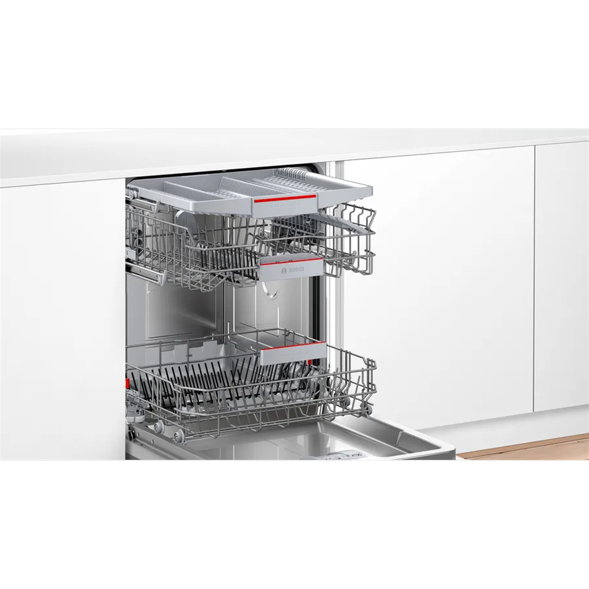 Lavastoviglie Incasso A scomparsa totale BOSCH Serie 4 SMH4HVX00E, Programmi 6, Dimensioni: L 60,0 cm, A 82,0 cm, P 55,0 cm, Rumorosità 46 dB(A), Consumo di acqua 9 l, Non applicabile, Classe D