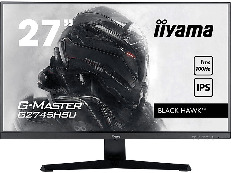 IIYAMA G2745HSU 27 Zoll Full-HD Monitor (1 ms Reaktionszeit , 100 Hz , 60 Hz nativ)