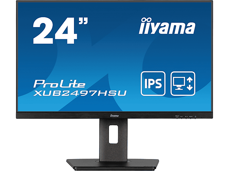 IIYAMA XUB2497HSU-B2 23,8 Zoll Full-HD Business Monitor (1 ms Reaktionszeit  , 60 Hz nativ)