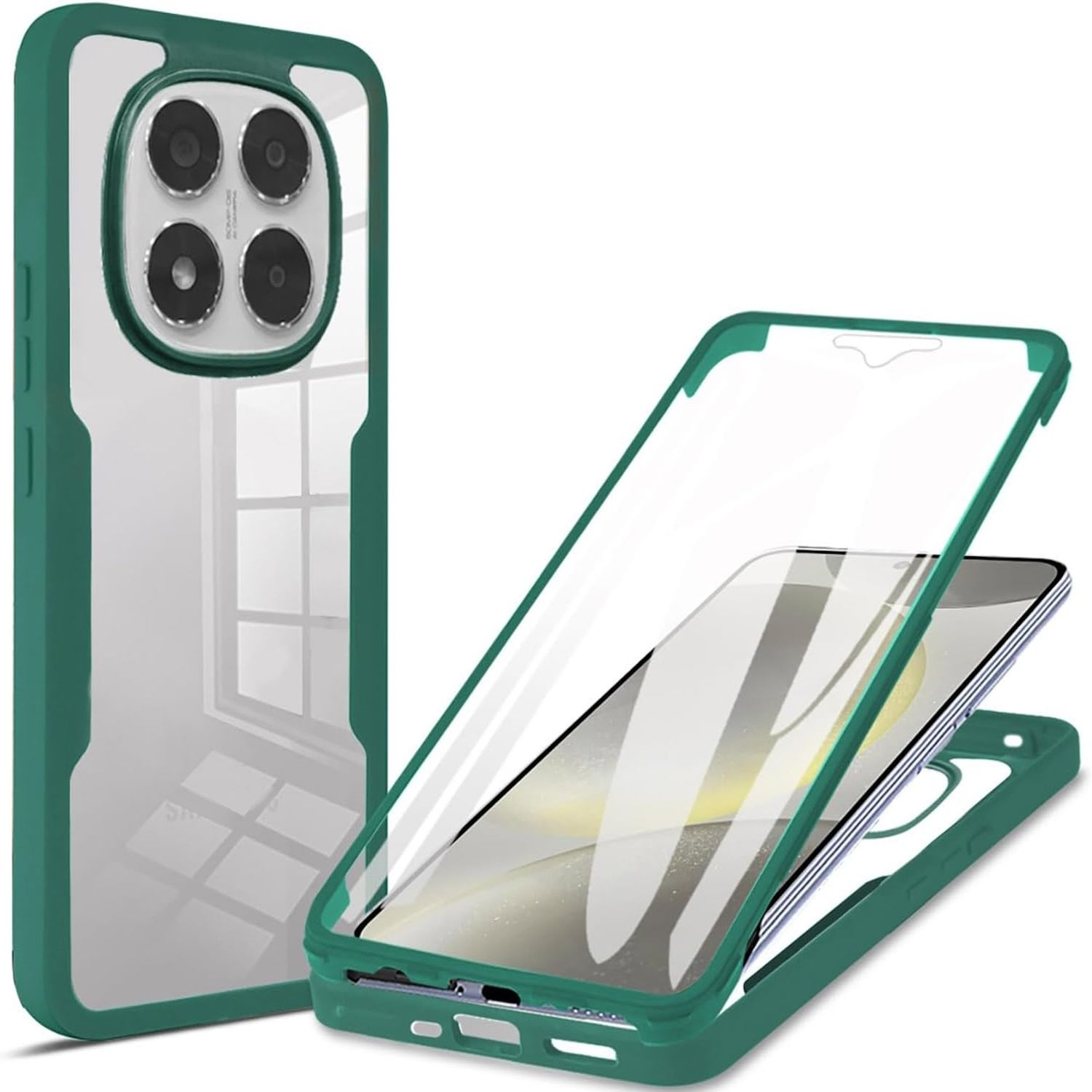 WIGENTO Beidseitiger 360 Grad Design TPU / Acryl Hlle, Full Cover, Xiaomi, Redmi  Note 14 Pro / Pro Plus 5G, Dunkelgrn | MediaMarkt