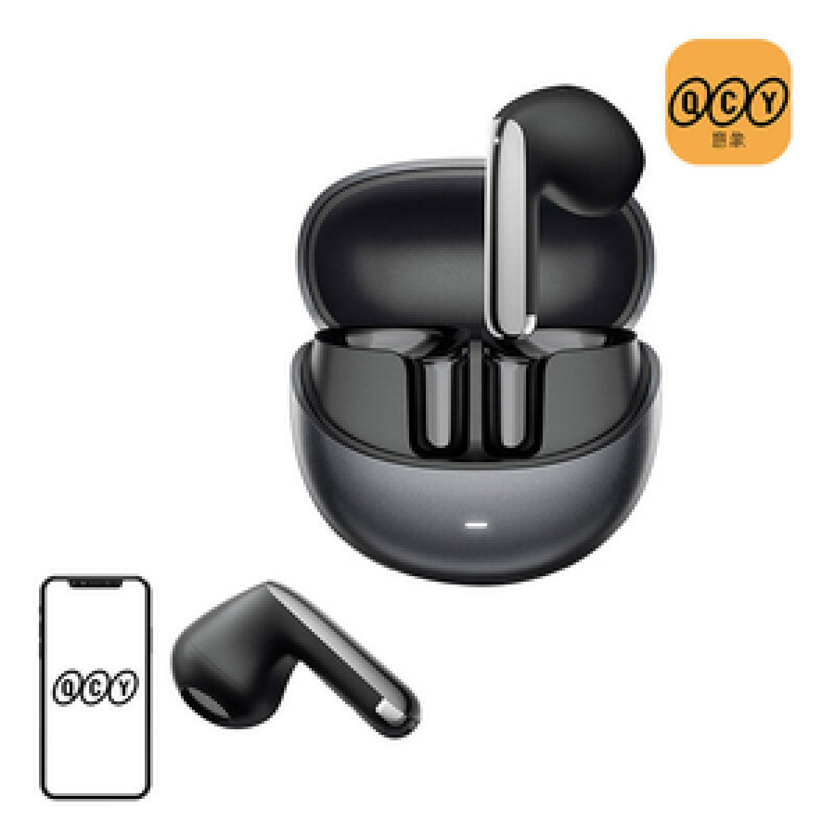 QCY HT10 AilyBuds Pro Plus Bluetooth Kulak İçi Kulaklık Siyah