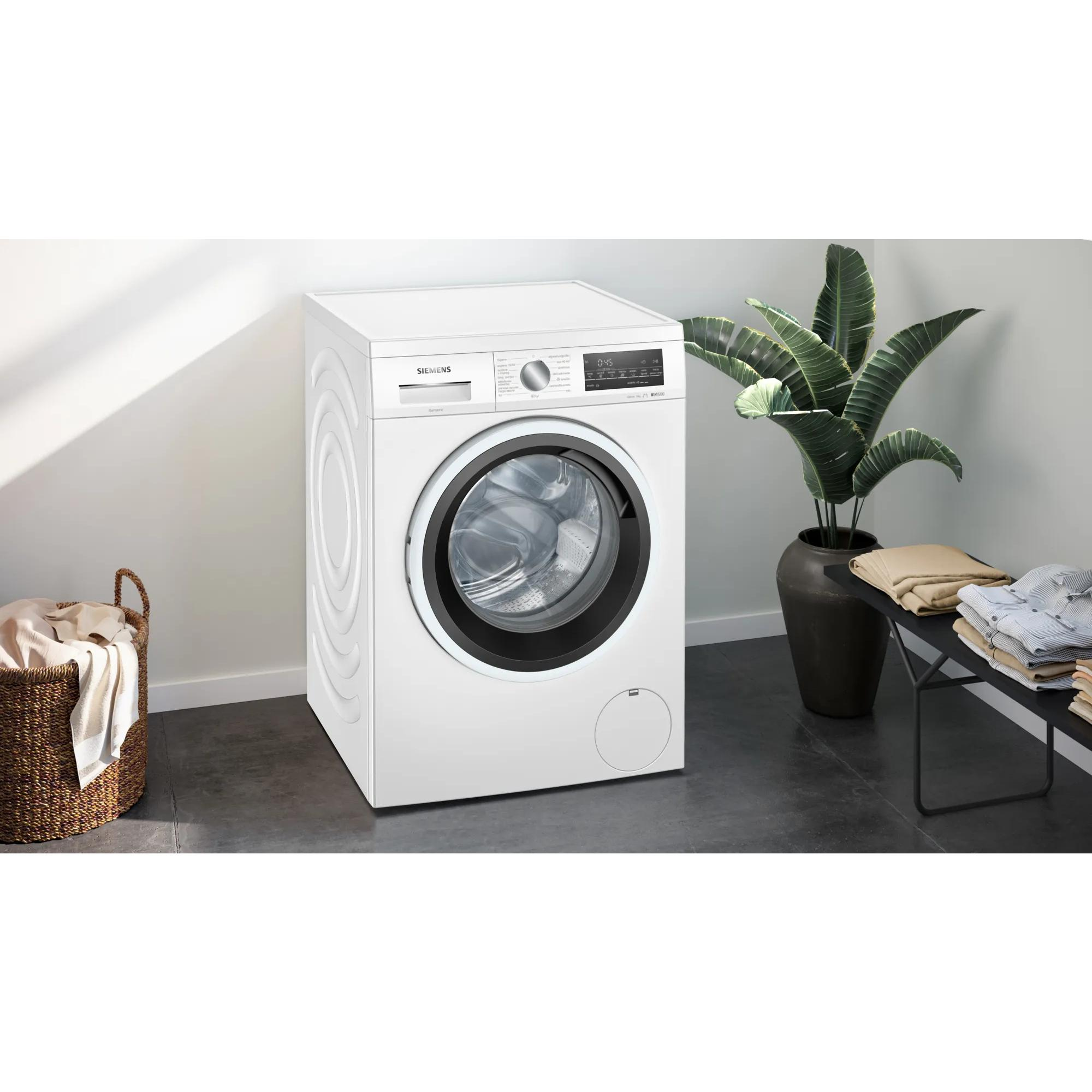 SIEMENS iQ500 WU14UT62ES Lavatrice, Caricamento frontale, 9 kg, Profondità 63,0 cm, Giri 1400 rpm, Bianco, livello rumorosità centrifuga 72 dB(A), Classe A