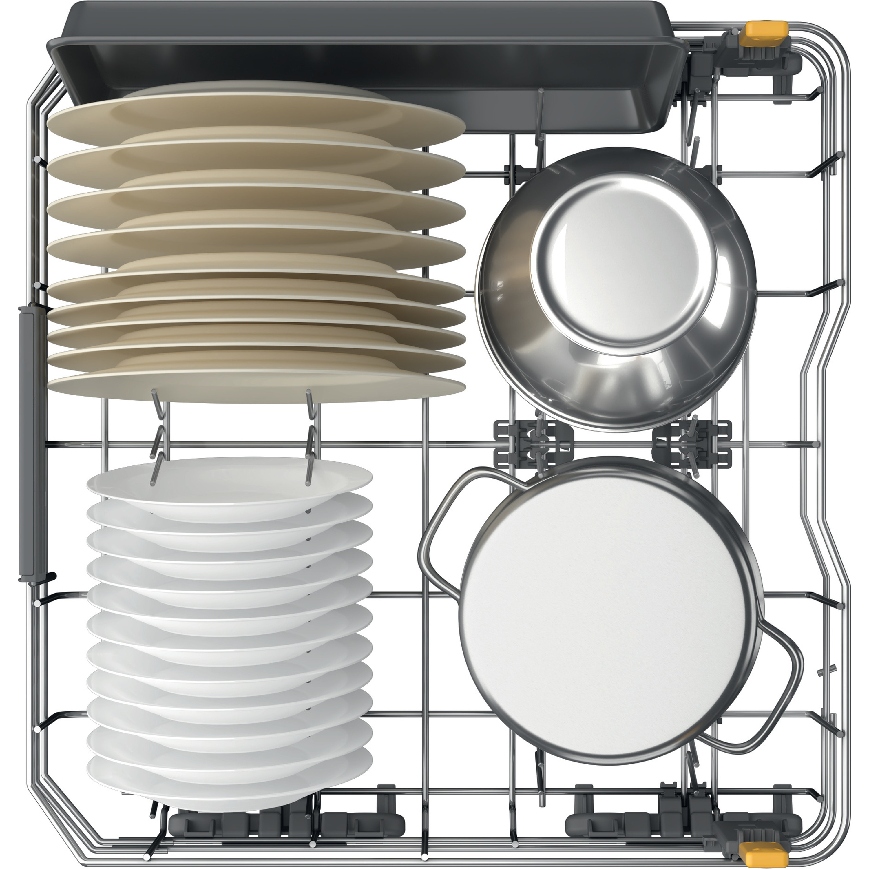 Produktinformationsblatt mit Details zu Energieeffizienz und Wasserverbrauch eines SMEG-Geschirrspülers.