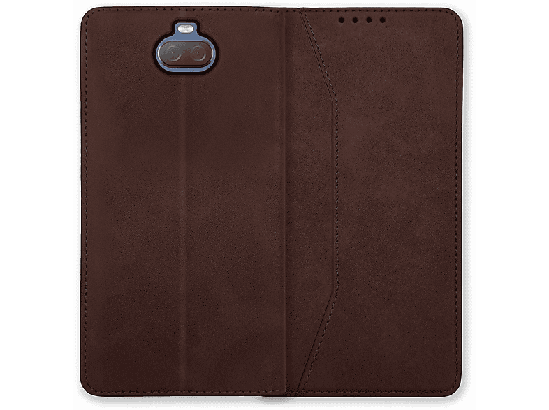 Copertura di cuoio artificiale Xperia XZ Premium Bookstyle bianco