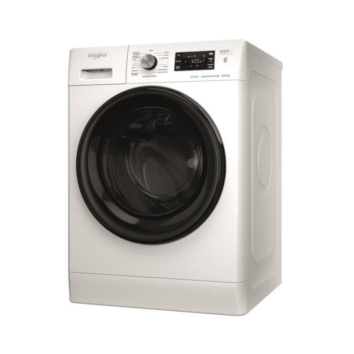 Energielabel für eine Waschmaschine mit Details zur Energieeffizienz.