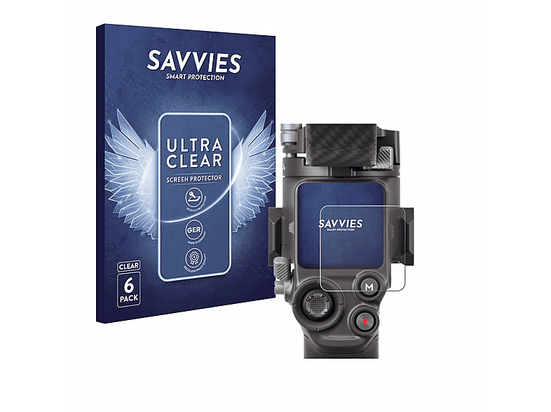 Savvies 18 Stück Displayschutzfolien Für DJI Action 2 Linse (Gehäuse) – Ultra-klar Und Kratzfest