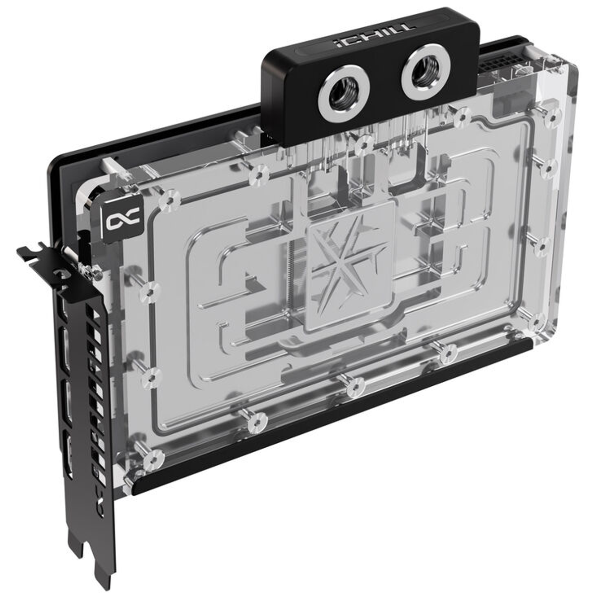 Biały ekran projekcyjny z wymiarami i osobą.