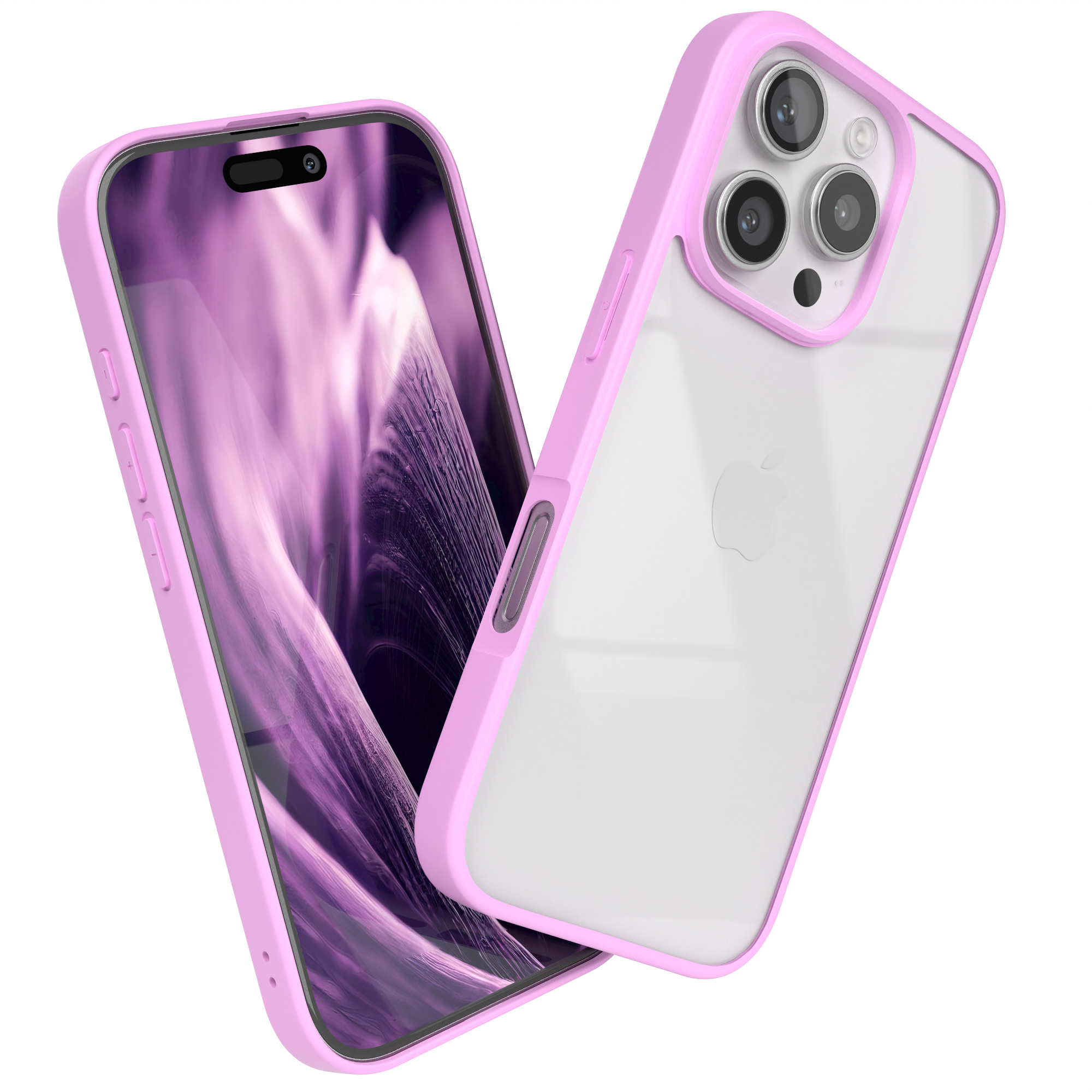 Rosa Handyhülle. Die Hülle ist auf einem Telefon. Das Telefon ist in einer Hülle.