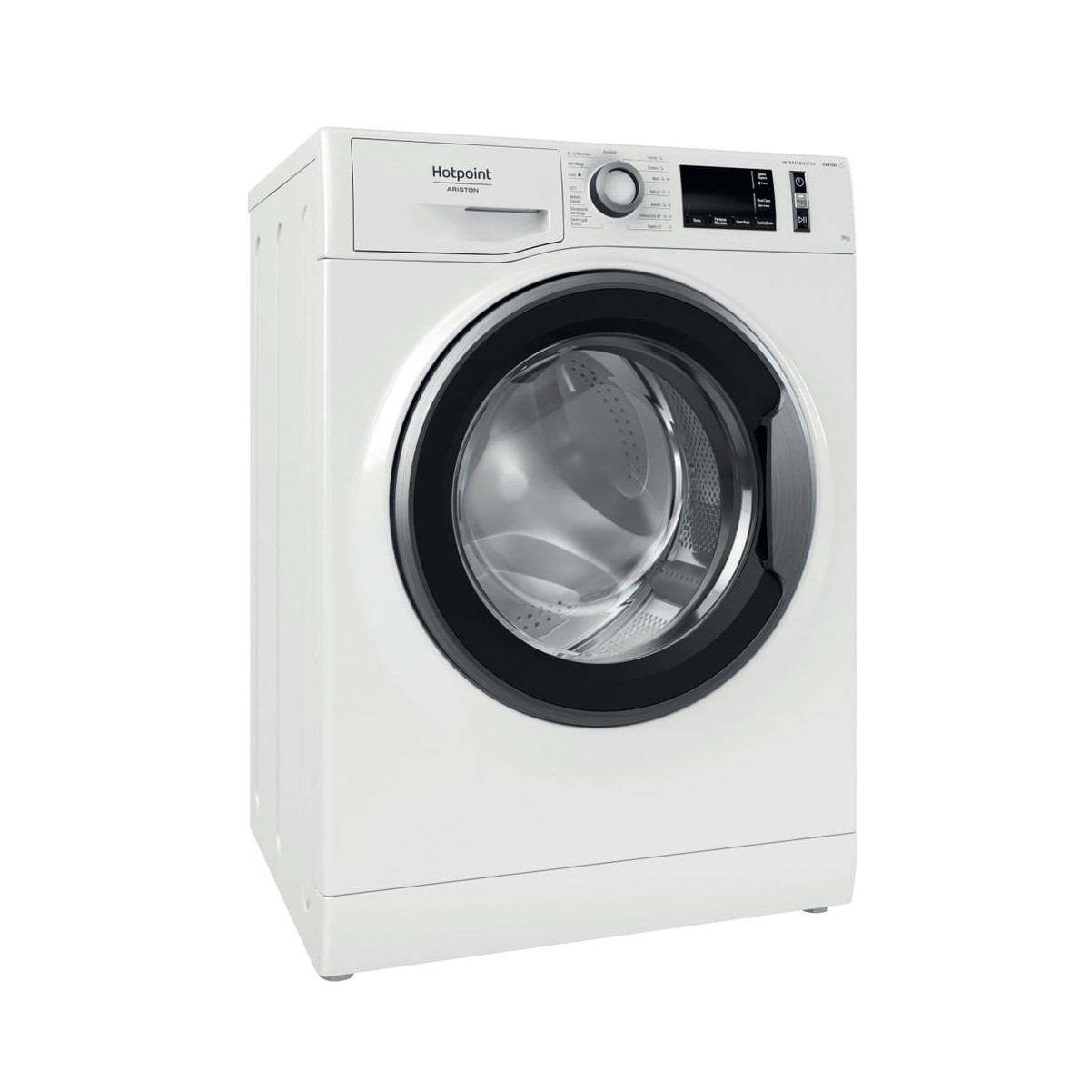 HOTPOINT NR 849G WS A IT LAVATRICE, Caricamento frontale, 9 kg, 15 programmi, Profondità 61 cm, Bianco, livello rumorosità centrifuga 76 dB(A), Classe A