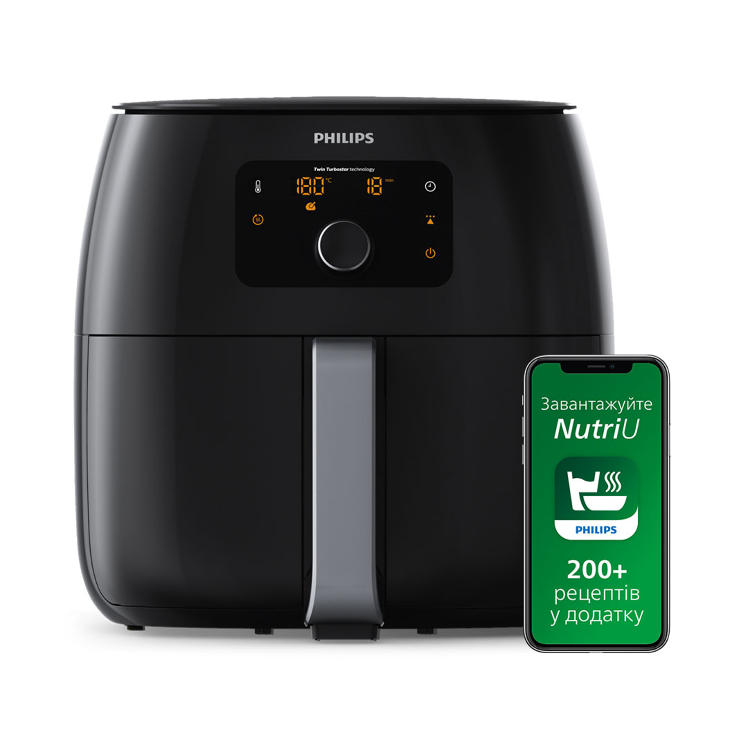 PHILIPS Avance Collection Premium HD9650/90 XXL 7.3L Airfryer Siyah
