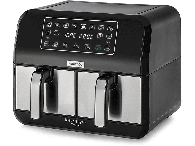 KENWOOD HFM 20.000 MB Heißluftfritteuse 1700 Watt Schwarz/ Silber