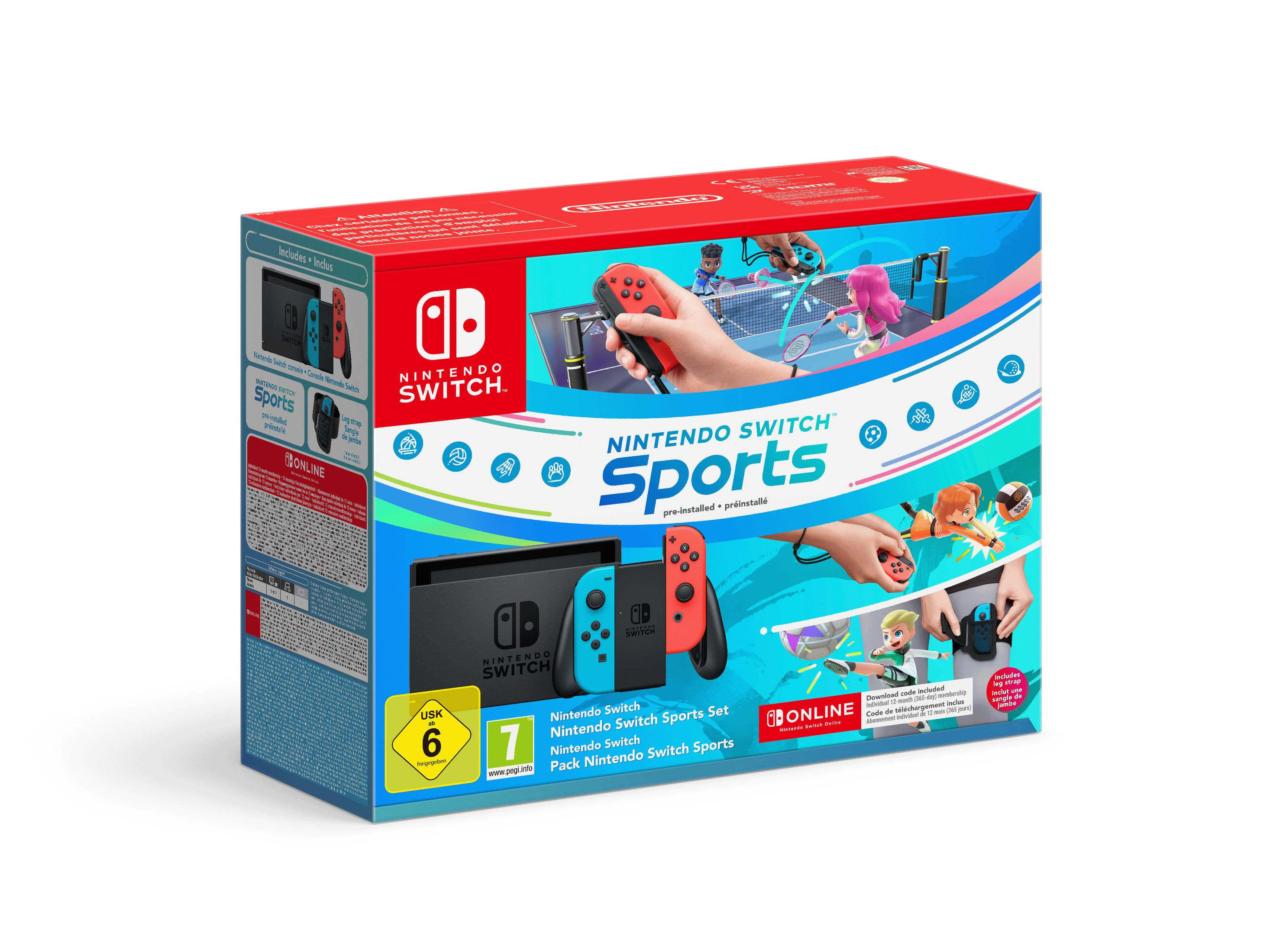 Nintendo Switch Nintendo Switch NINTENDO 10014336 SW NR/NB + SWITCH SPORTS + NSO 12M | SATURN
