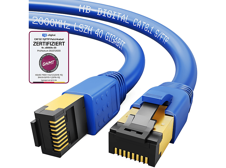 HB-DIGITAL Prise Réseau RJ45 Cat 8 1 Port Keystone sans Outil
