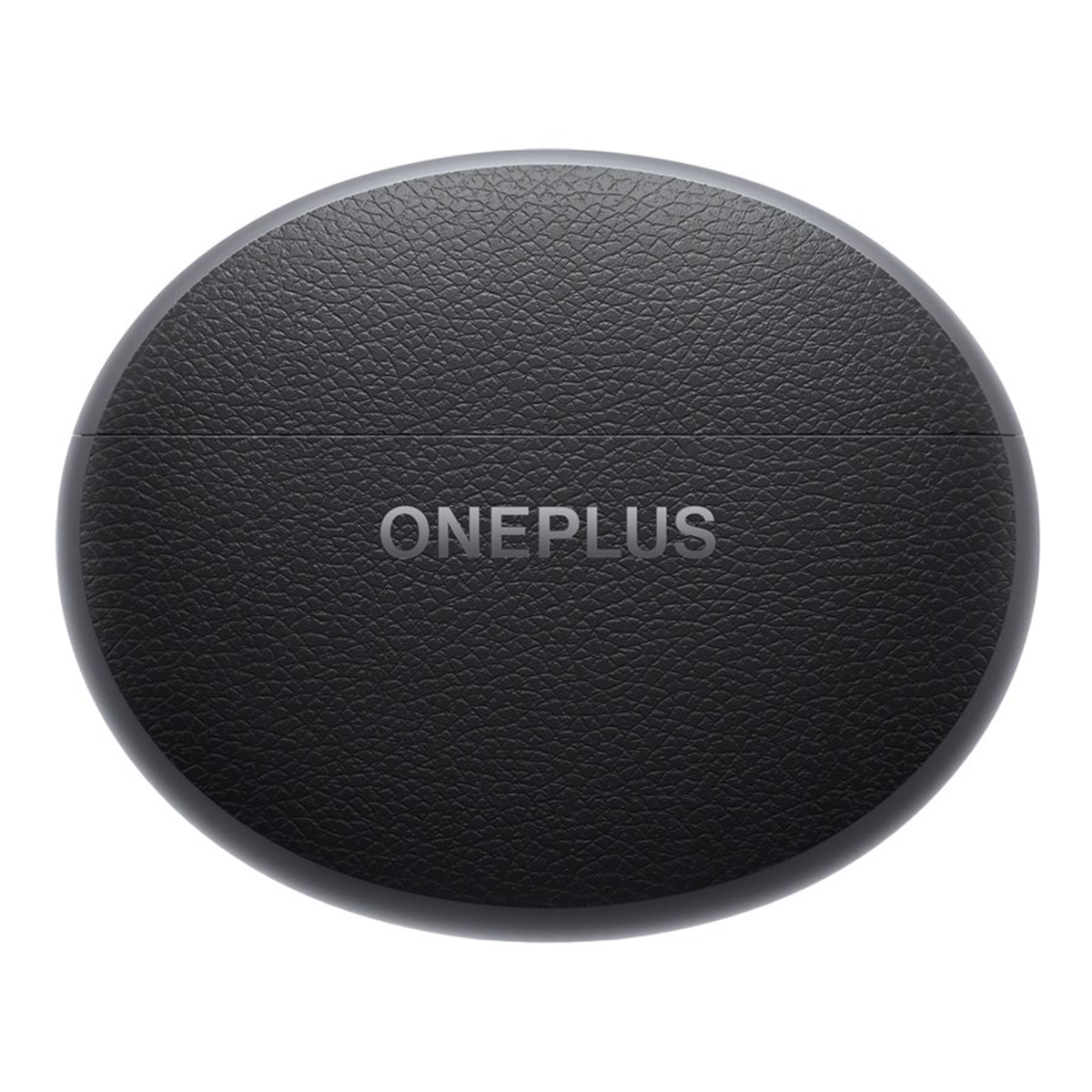 Czarne etui ładujące OnePlus z nadrukiem 'ONEPLUS' i białym tłem.