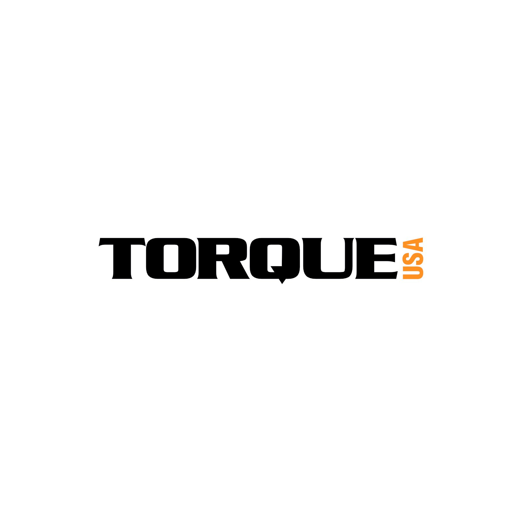Torque USA Logo in Schwarz und Orange.