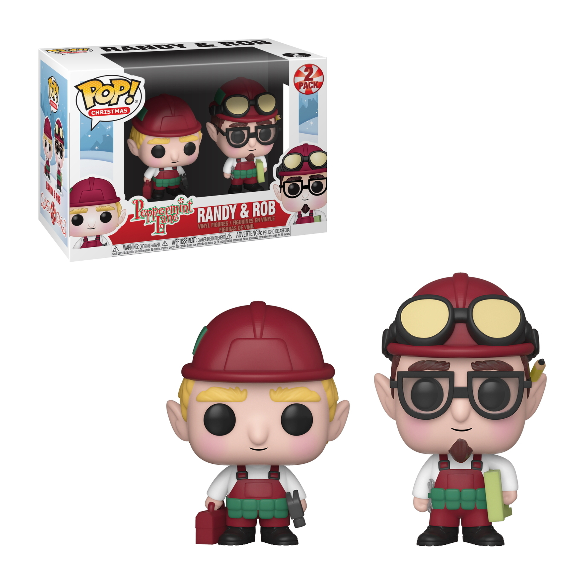 (未使用･未開封品)Pop Peppermint Lane Randy &amp; Rob Vinyl Figure 2-Pack Funko Pop 'Christmas' RANDY & ROB Vinyl Figure 2-Pack