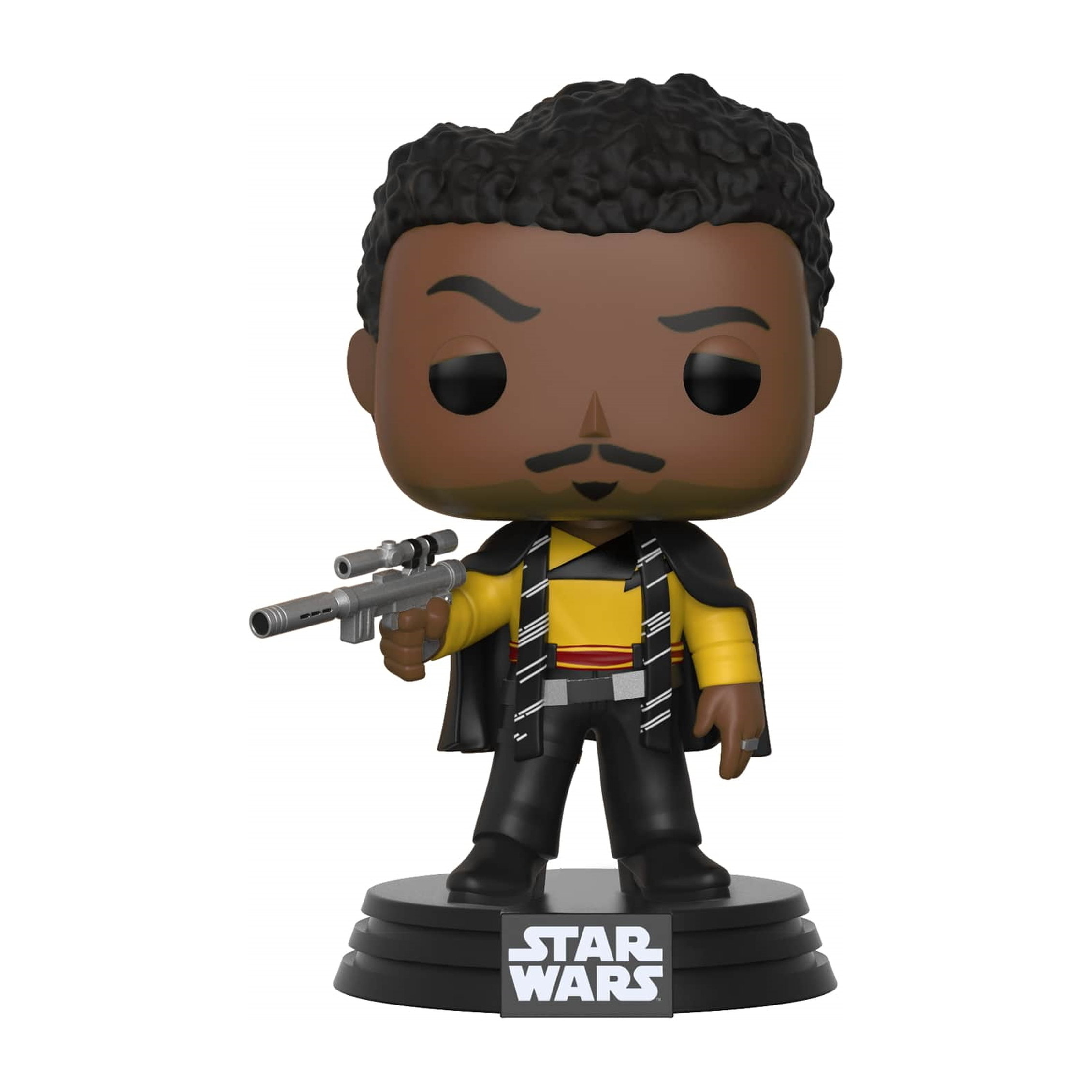 Figurka Funko Pop Lando Calrissian z blasterem, na podstawie Star Wars.