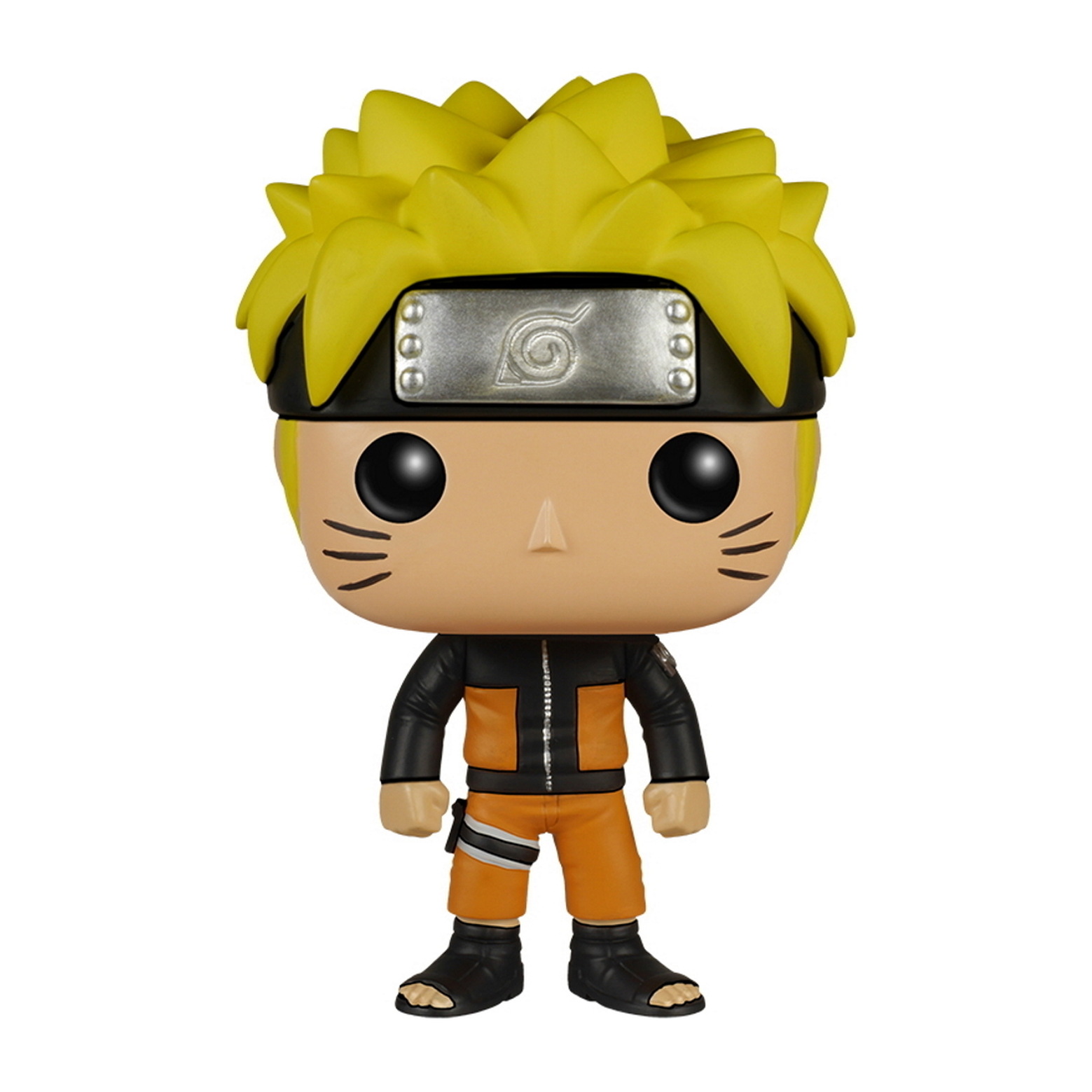Figurka Funko Pop Naruto. Naruto w pomarańczowo-czarnym stroju z żółtymi, kolczastymi włosami.