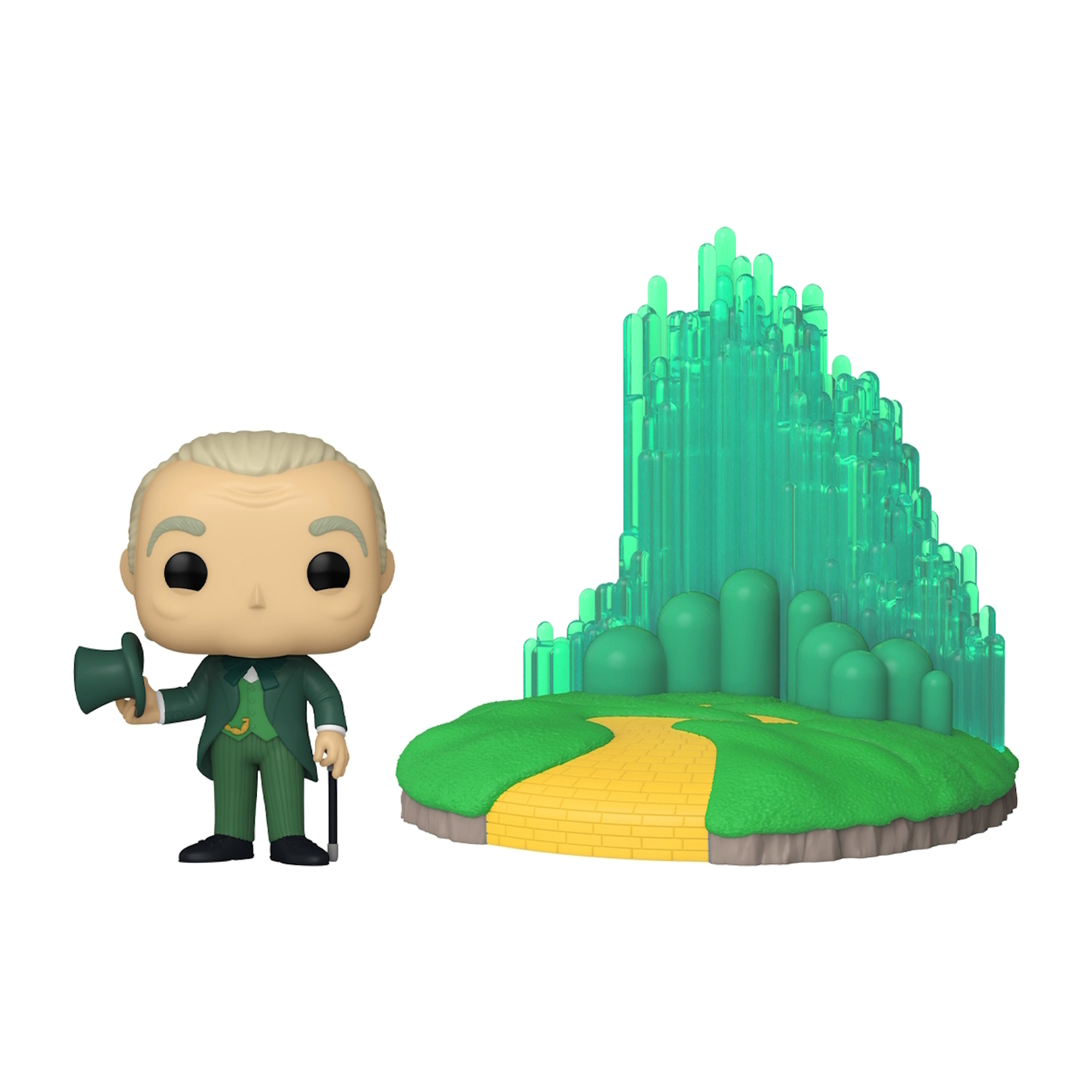 Set Funko Pop: El Mago de Oz, el Mago con sombrero y la Ciudad Esmeralda.
