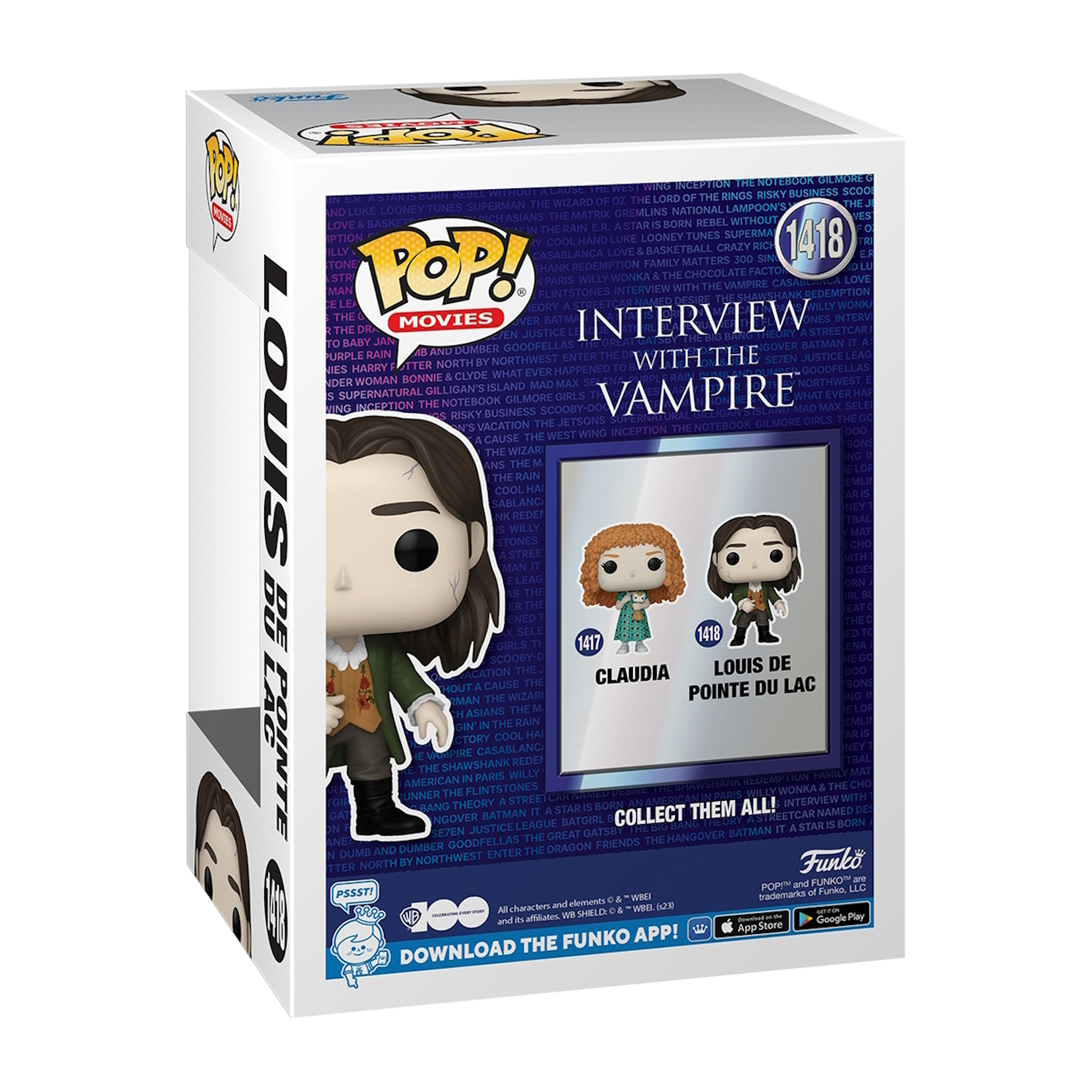 Intervista col Vampiro, scatola di figure Funko Pop, presenta due figure.