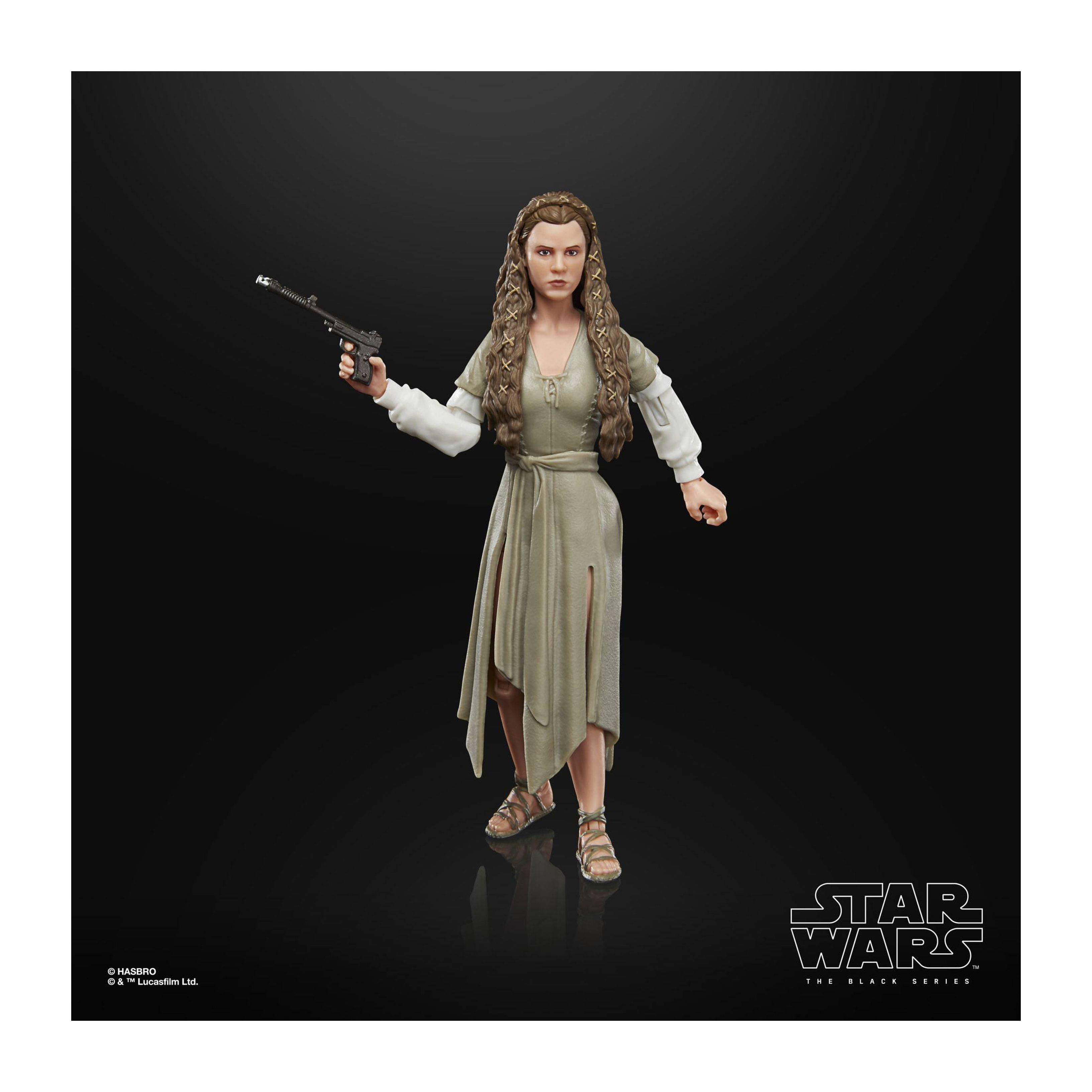 Figurka Star Wars trzymająca broń.