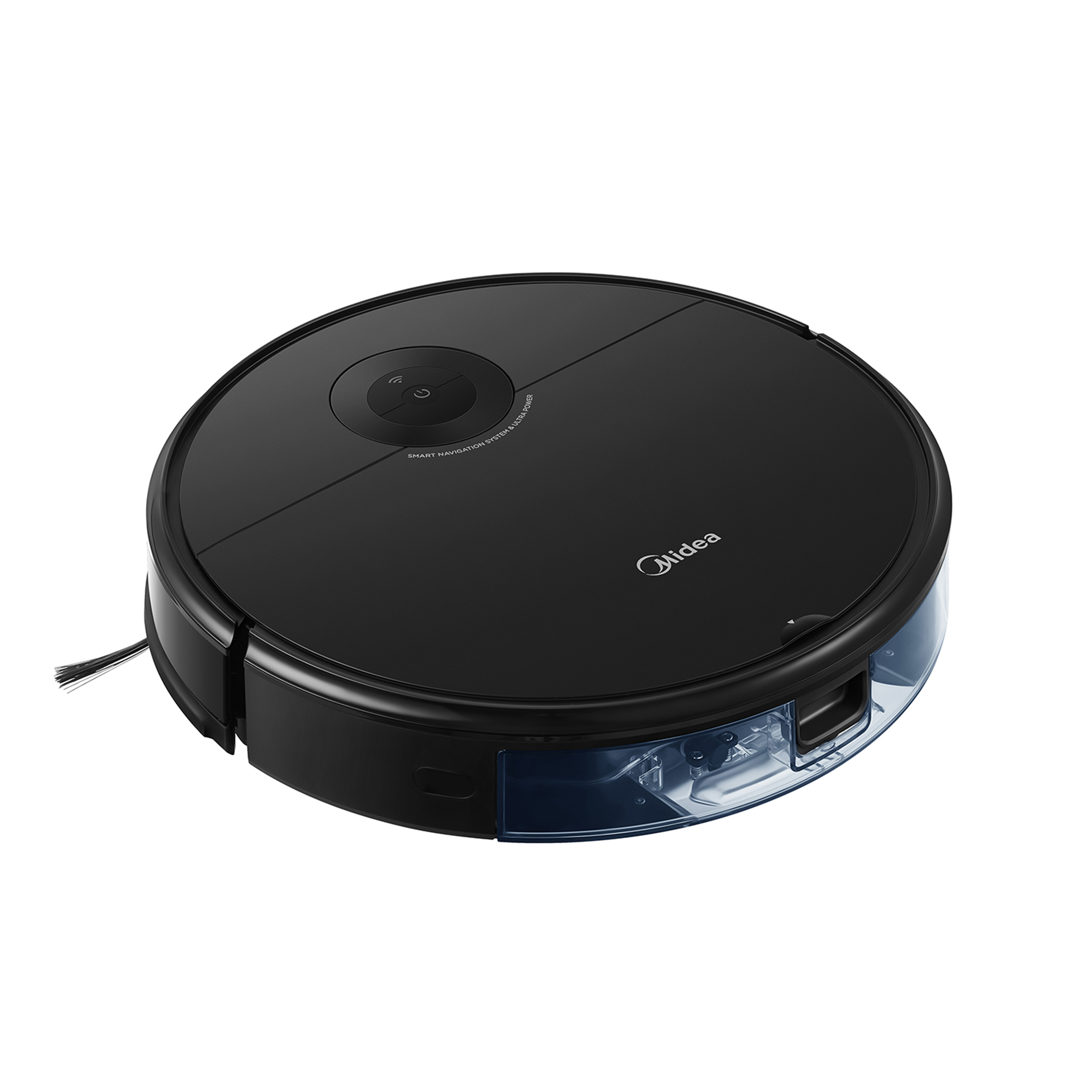 Aspirateur robot Midea noir.