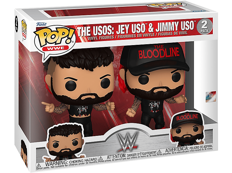 Funko Pop! WWE: Jey USO - (USO Bros) Brothers 2PK - Figurine en Vinyle à Collectionner - Idée de