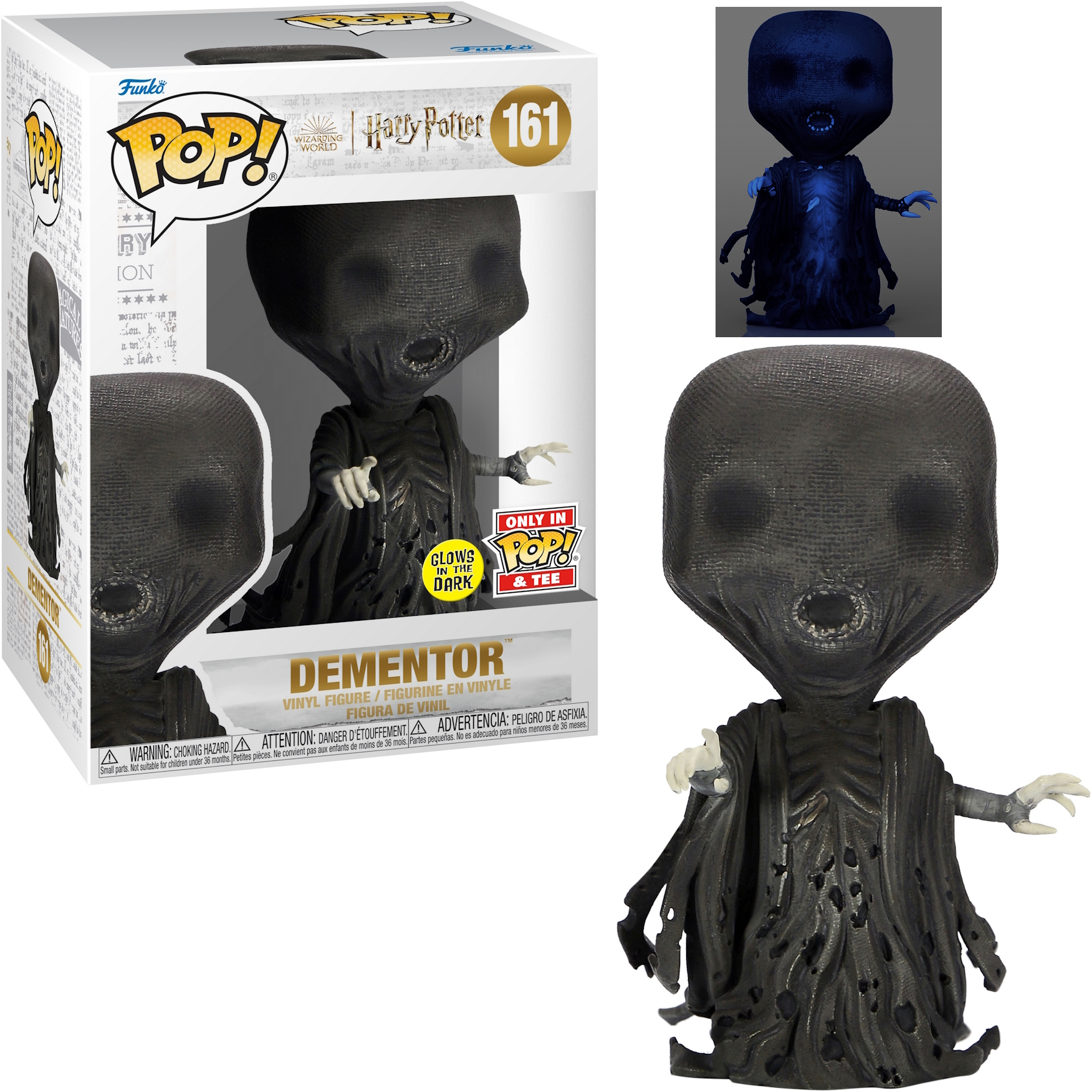 Dementor-Figur aus Harry Potter, mit Box und Leuchtfunktion.