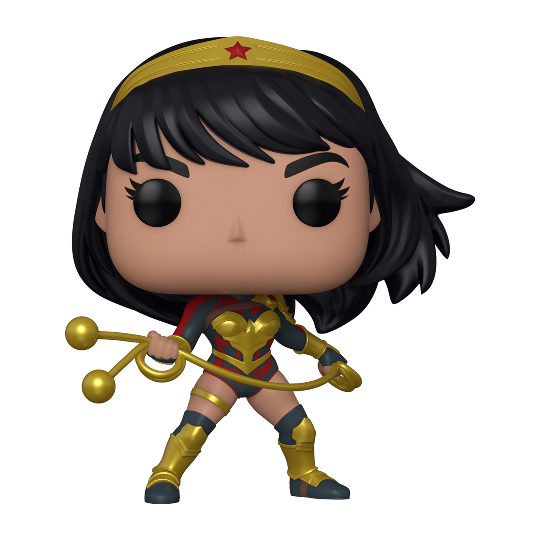 Yara Flor, DC Future State Funko Pop! Figur mit goldenem Pfeil und Bogen.
