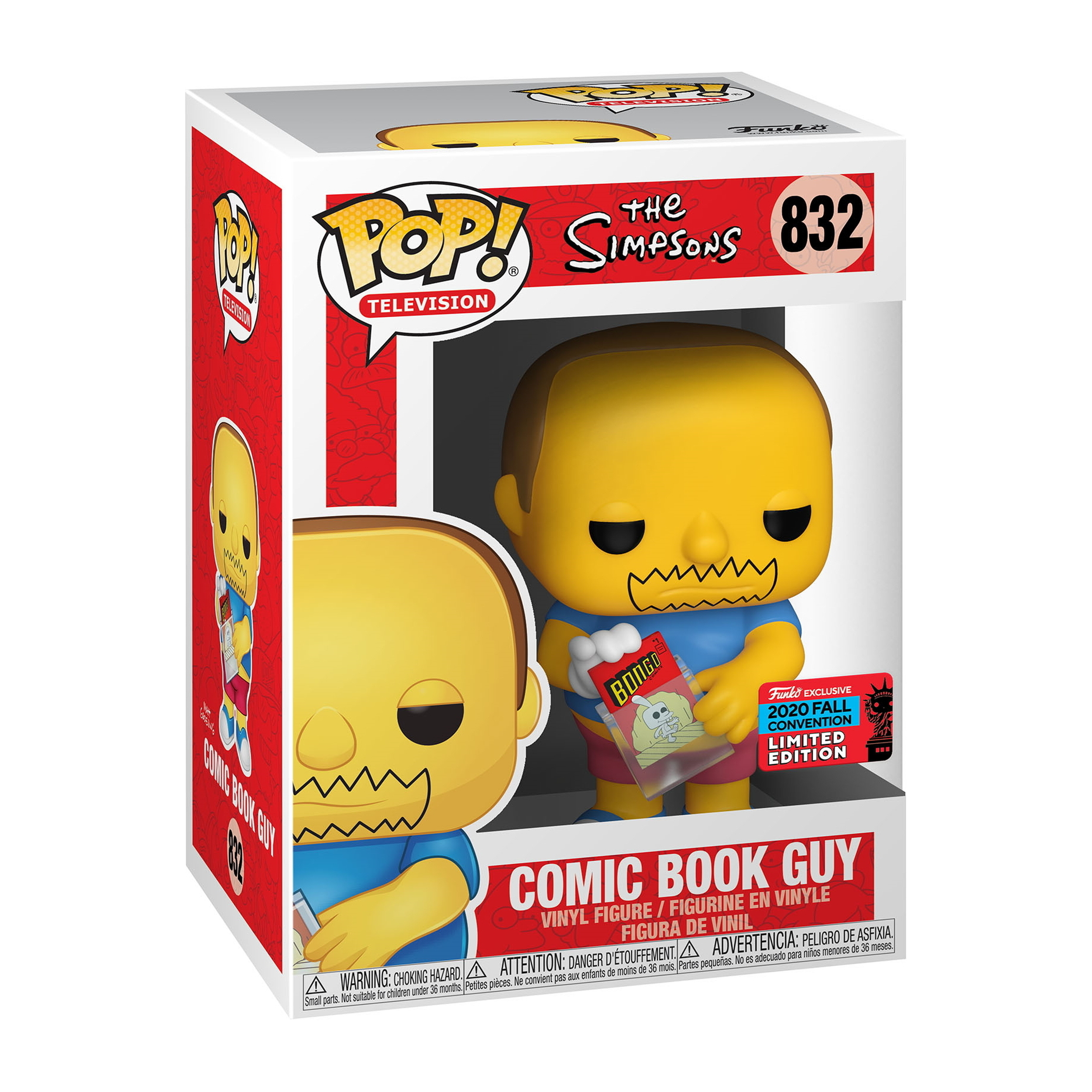 FUNKO The Simpsons | Comic Book Guy 832 NYCC 2020 Pop! Sammelfigur ...