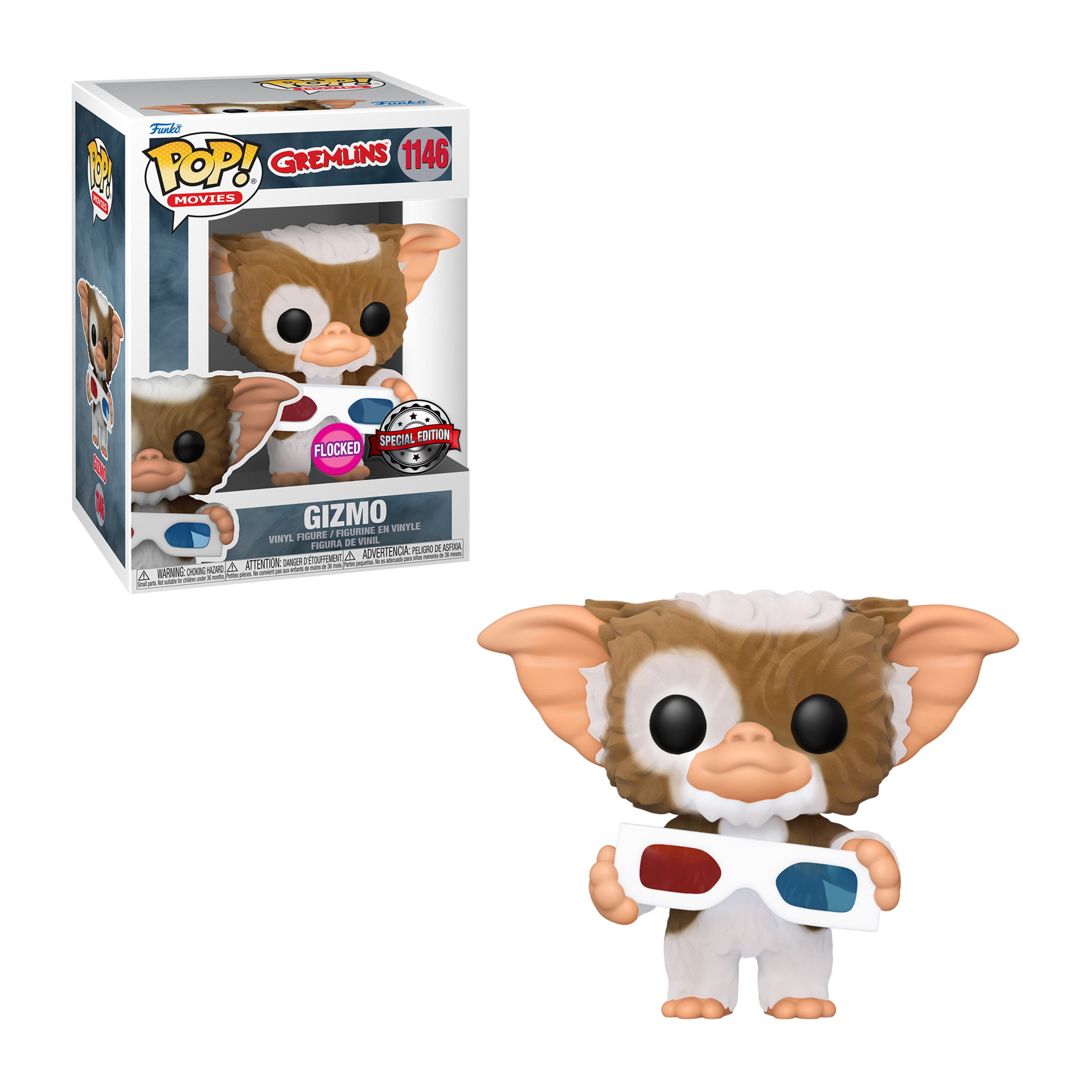 Funko Pop! Gremlins – Gizmo Flocked N°1146, édition Spéciale, Neuf En Boîte