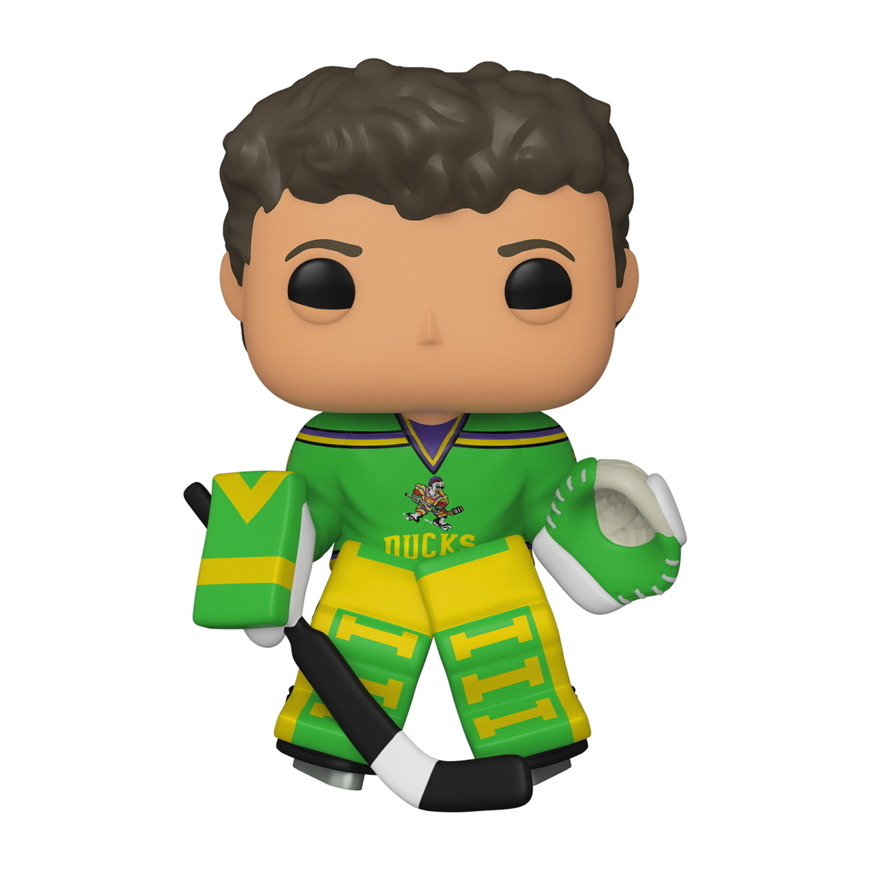 Wild Ducks Torwart Funko Pop Figur in grün-gelber Uniform.