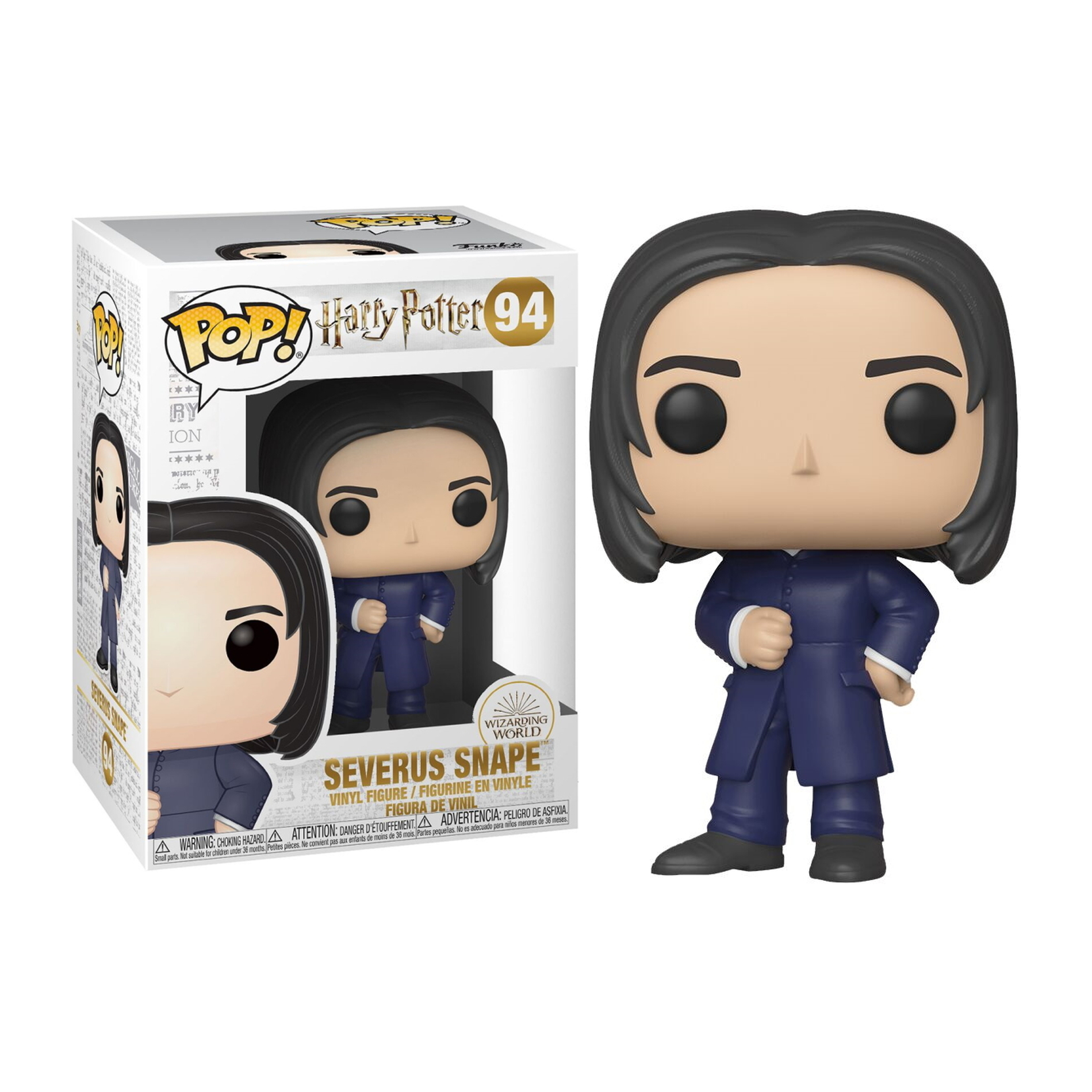 Funko Pop! Severus Snape Figur in blauem Umhang, Box vorhanden. Aus Harry Potter.