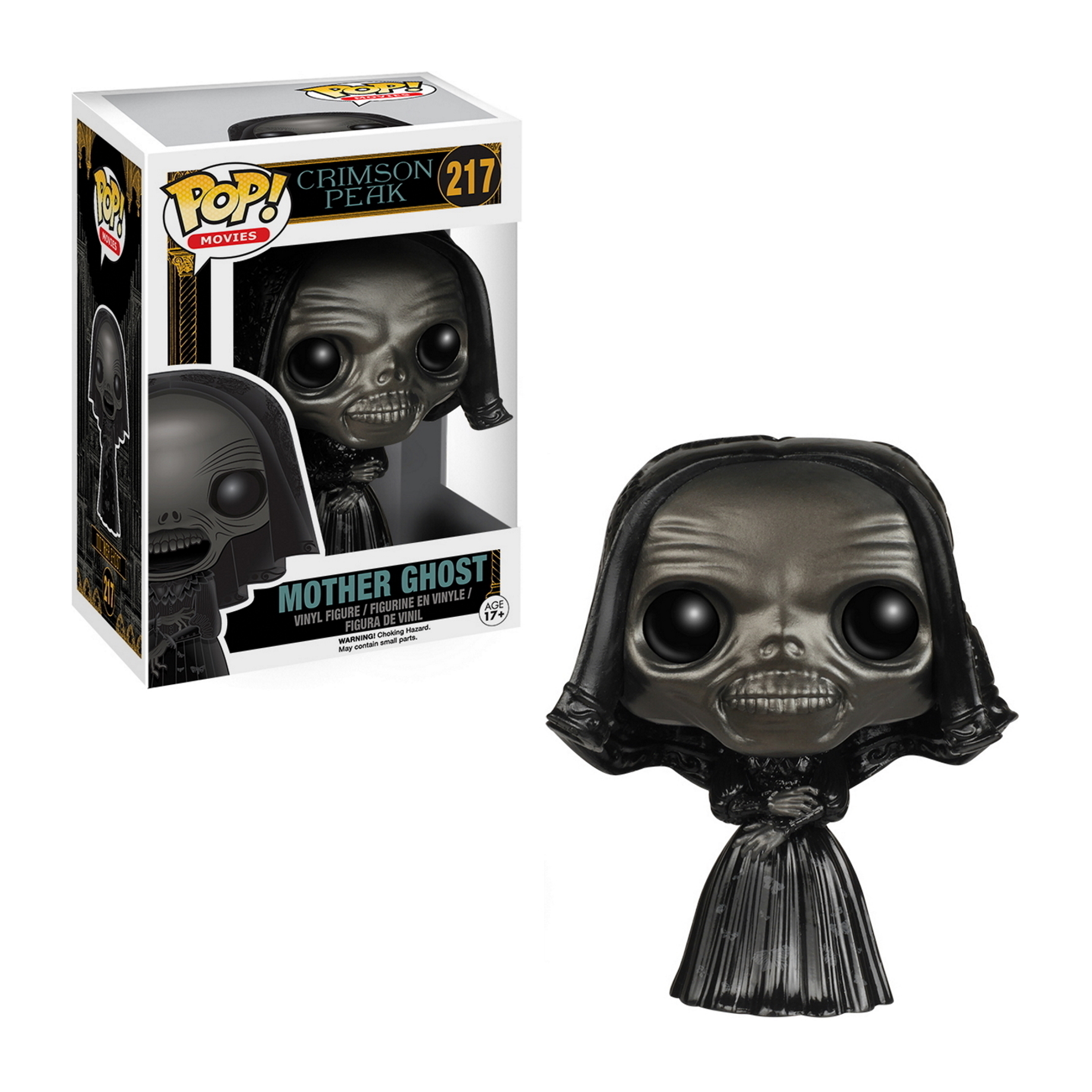 Funko Pop Figur von Mother Ghost aus Crimson Peak. Figur in der Box. Isoliert auf Weiß.