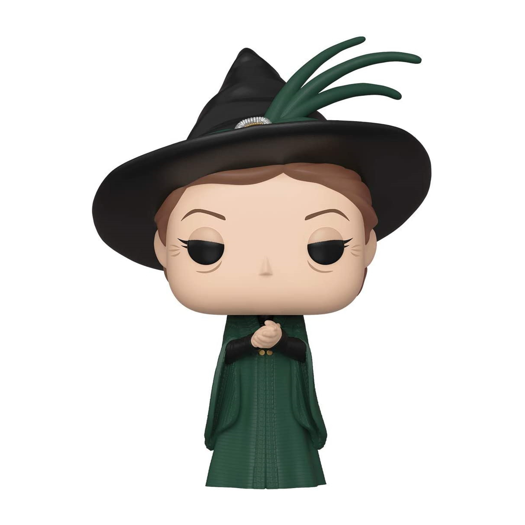 Figura Funko Pop del Professor McGonagall di Harry Potter, in abito verde e cappello nero.