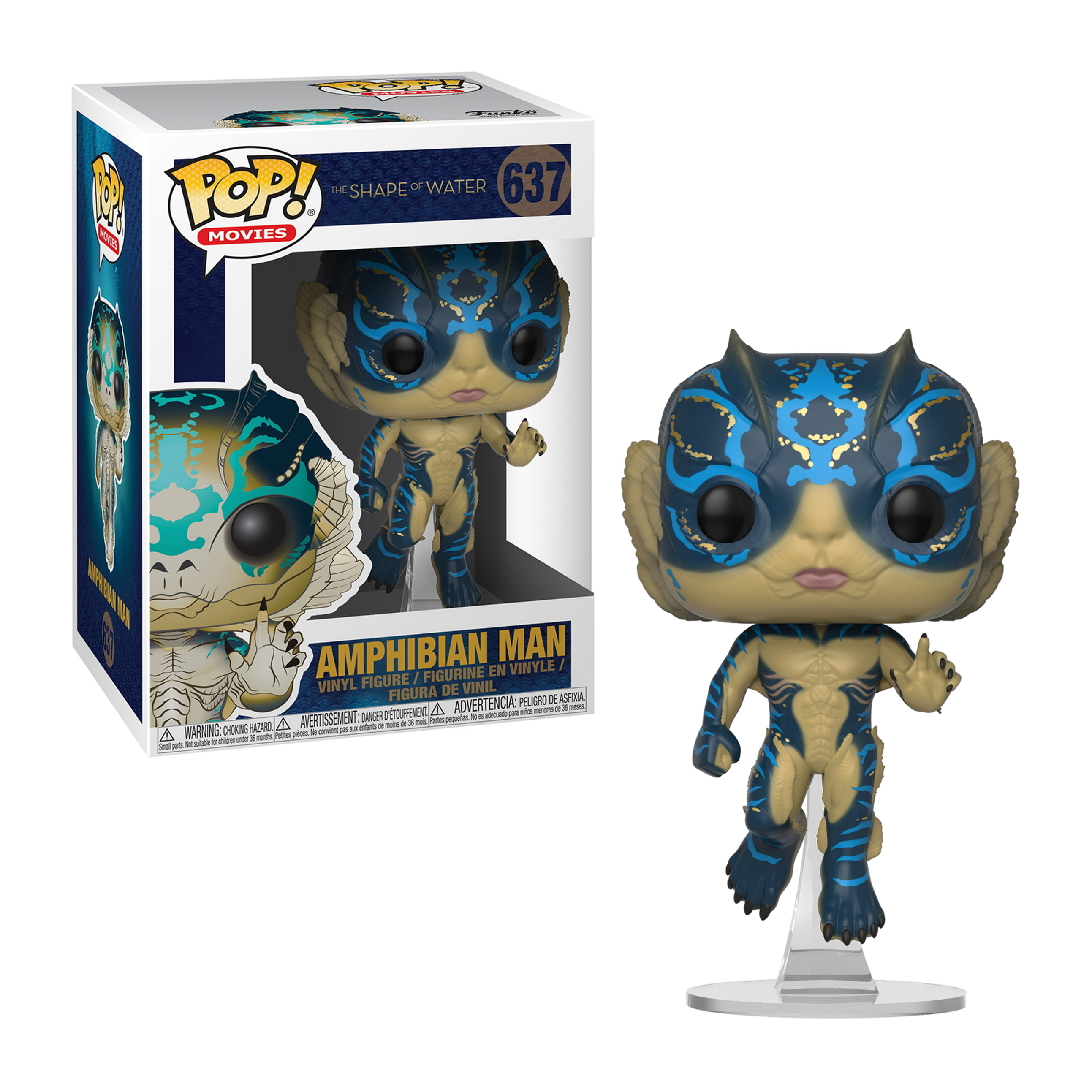 Figurka Funko Pop Człowieka Płaza z Kształtu Wody z pudełkiem.