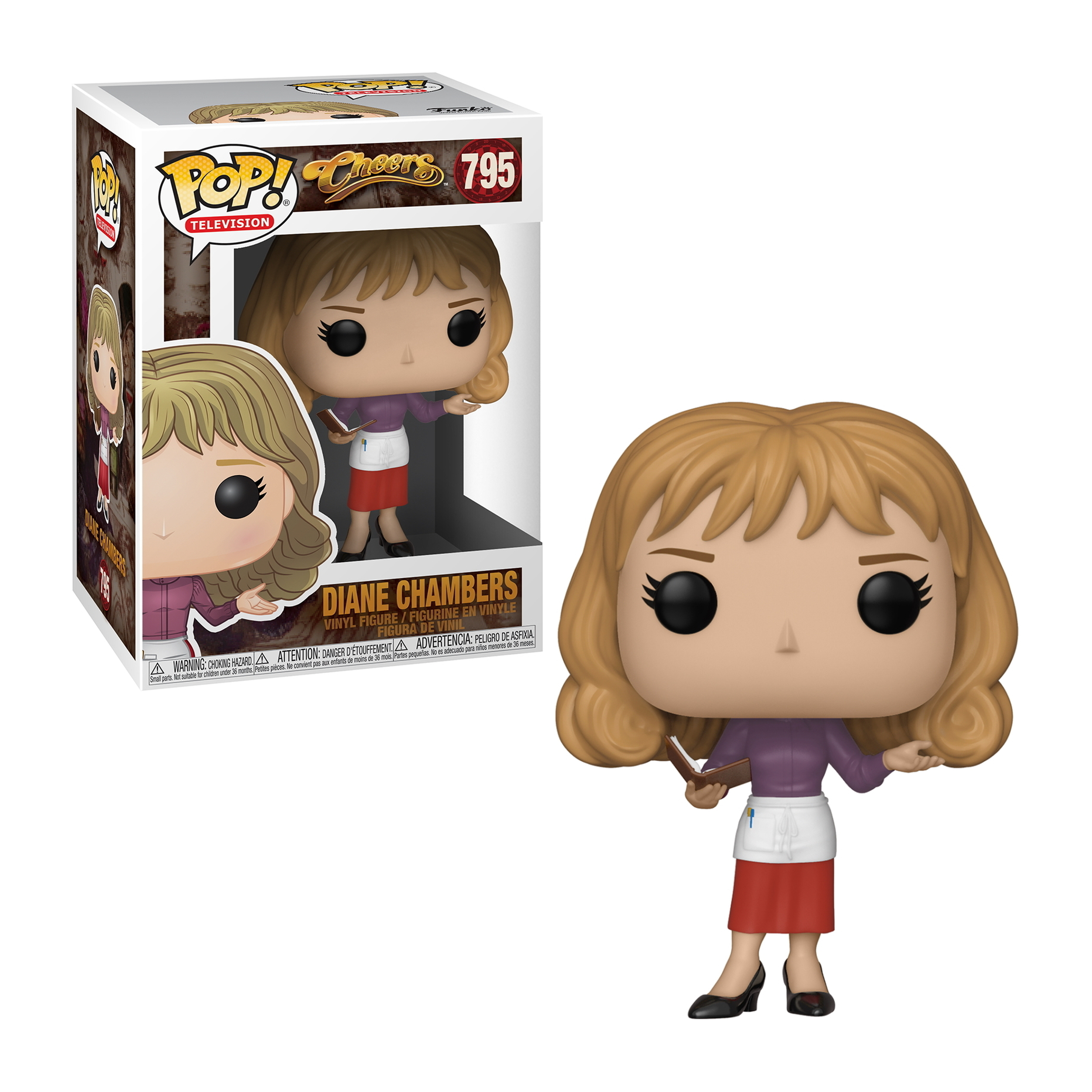 Figura Funko Pop di Diane Chambers di Cheers in scatola e fuori.