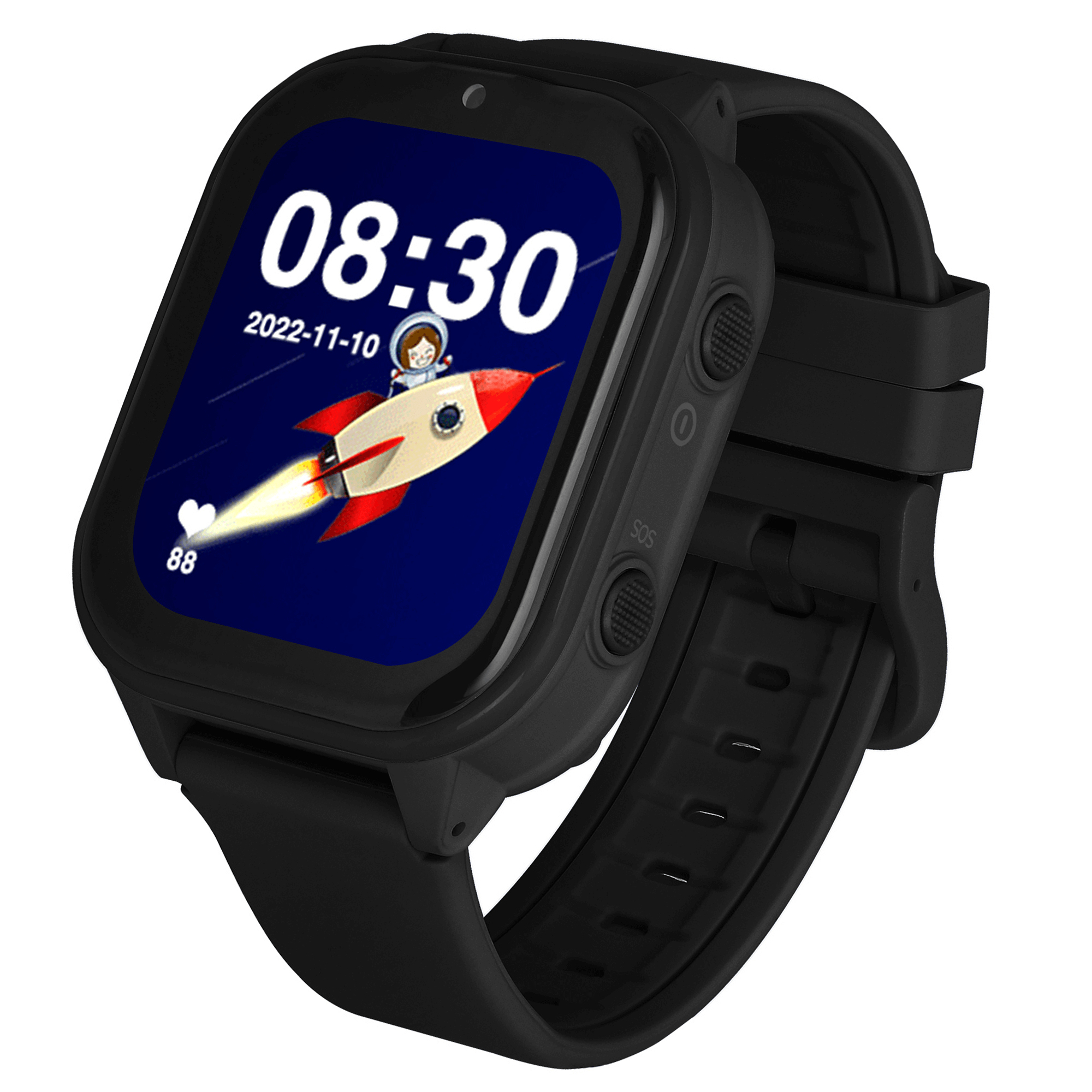 GARETT ELECTRONICS Kids Sun Ultra 4G Smartwatch Silikon, Schwarz