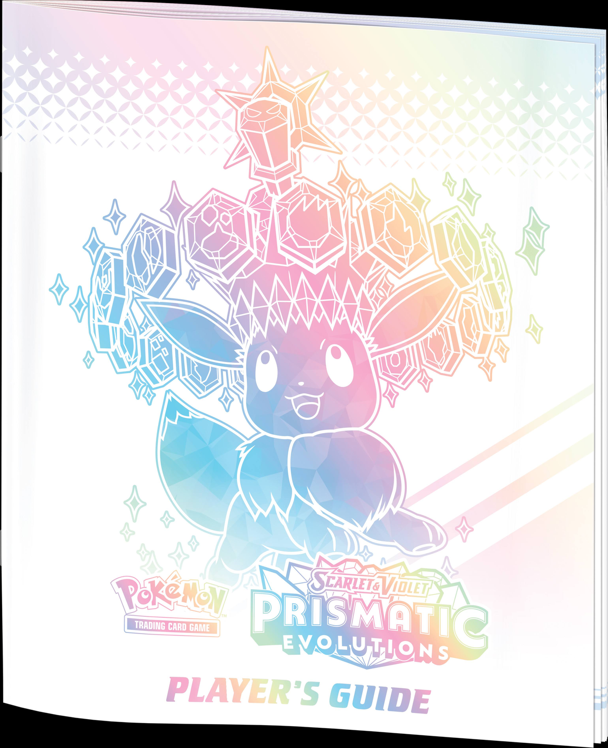 Pokemon Scarlet & Violet Player's Guide Buchcover mit Evoli und farbenfrohem Design.