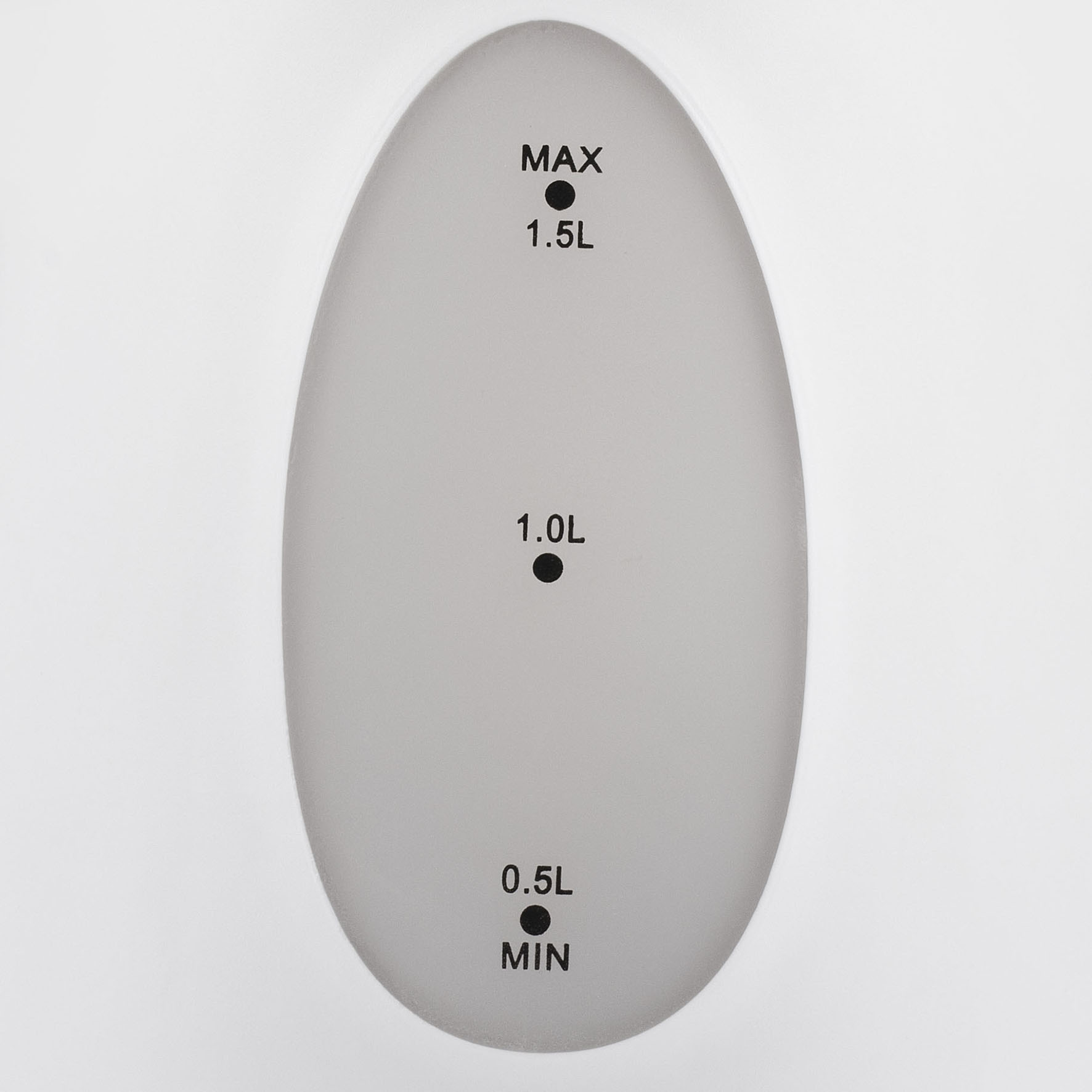 Nahaufnahme einer Wasserstandsanzeige. Zeigt MAX- und MIN-Wasserstände an.