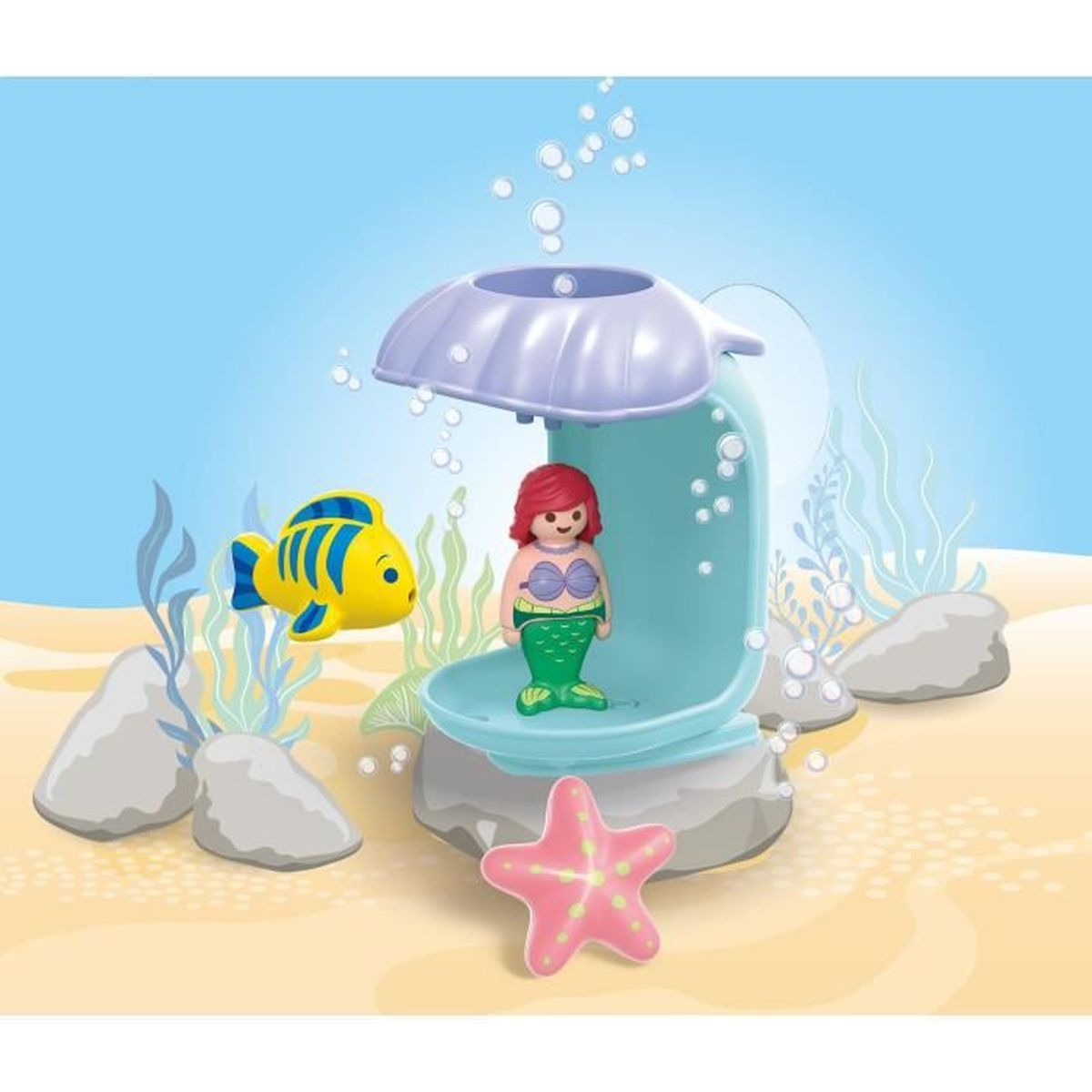 PLAYMOBIL 71460 1.2.3 & DISNEY MUSCHELDUSCHE Spielset Mehrfarbig