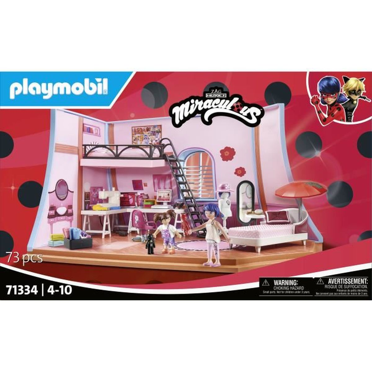 PLAYMOBIL 71334 MIRACULOUS: MARINETTES LOFT Spielset Mehrfarbig