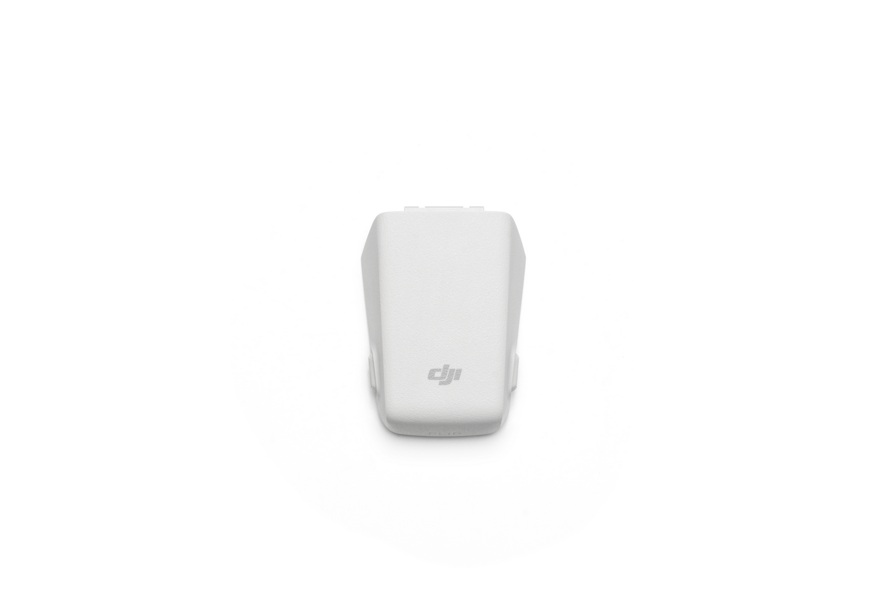 Coperchio bianco per drone con logo DJI su sfondo bianco.