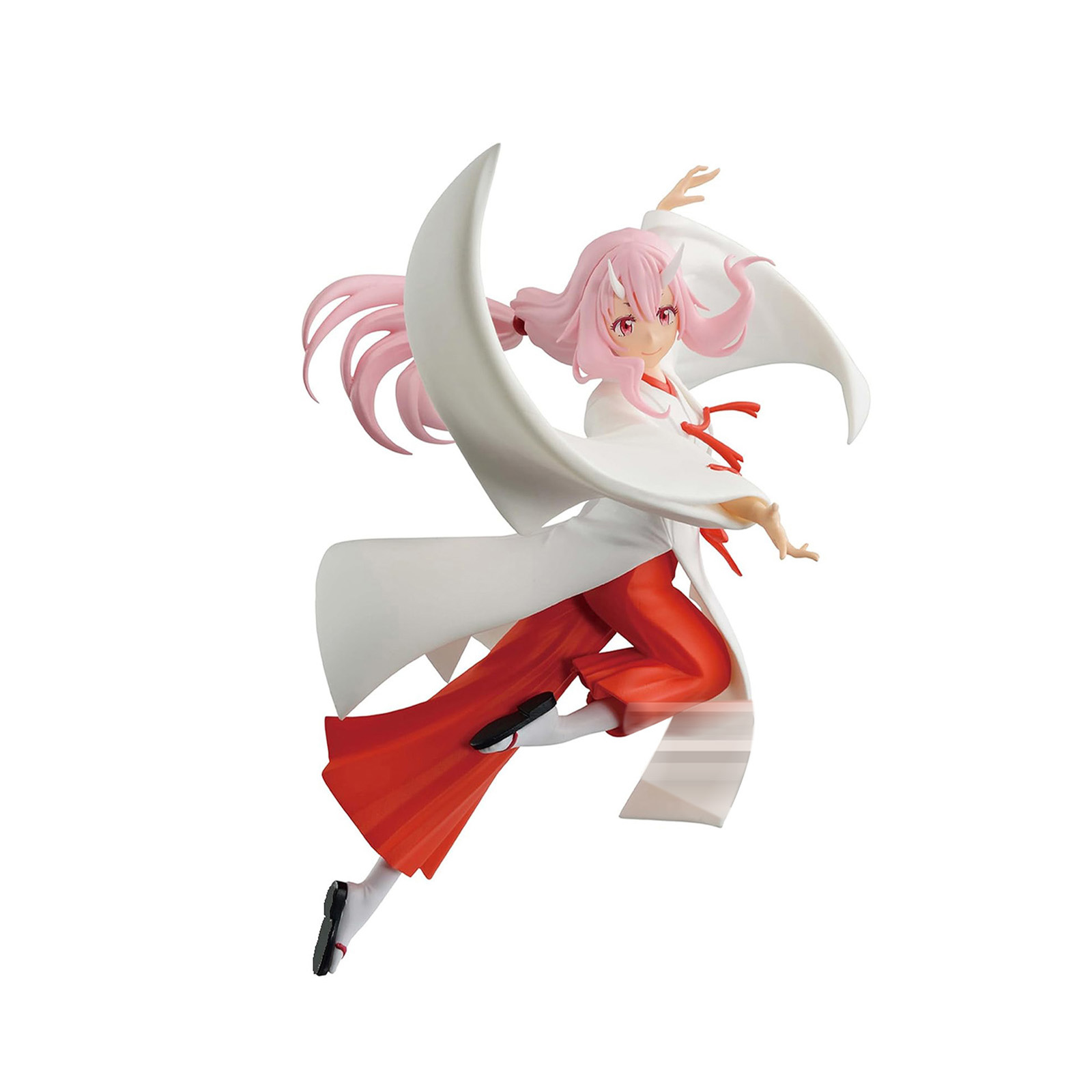Anime-Figur eines Charakters in weißem Gewand und roter Hose.