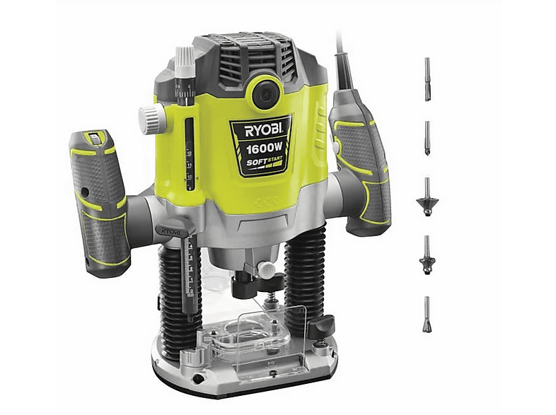 RYOBI RRT1600-K Router, Grün und Anthrazit | MediaMarkt