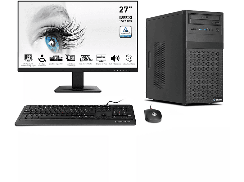ANKERMANN-PC Business Office Work Komplett Set, PC Komplettsystem mit Intel® Core™ i5 i5-12400F Prozessor, 16 GB RAM, 1 TB SSD, NVIDIA GeForce® GT ANKERMANN-PC Business Office Work Komplett Set, PC Komplettsystem mit Intel® Core™ i5 i5-12400F Prozessor, 16 GB RAM, 1 TB SSD, NVIDIA GeForce® GT