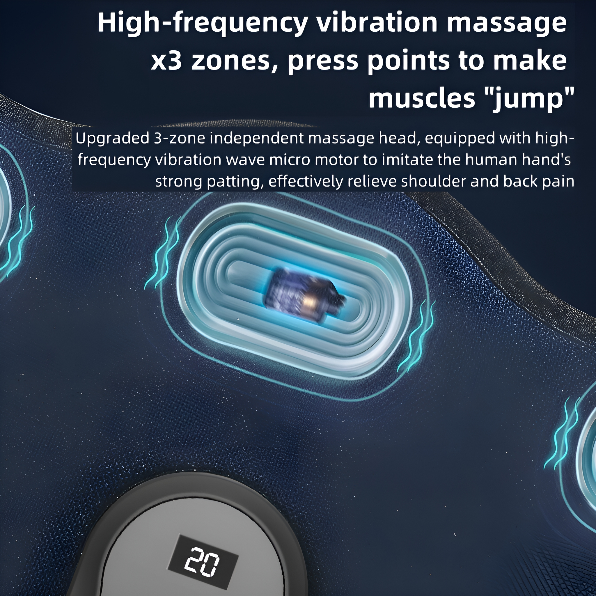 DECOME Heizmassage für Schultern & Nacken Korrektur Vibrationsmassage &  Wärme Massagegerät