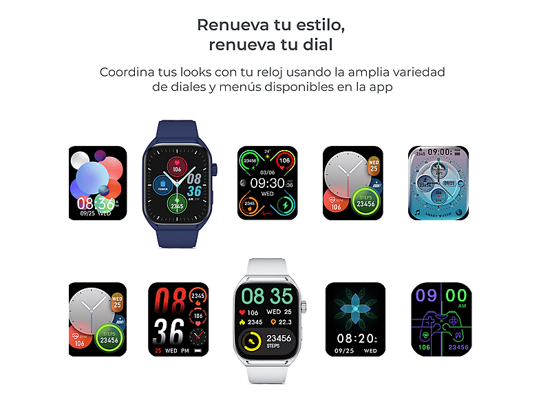Smartwatch | KSIX Urban Move, Talla única, Aleación de zinc, Gris